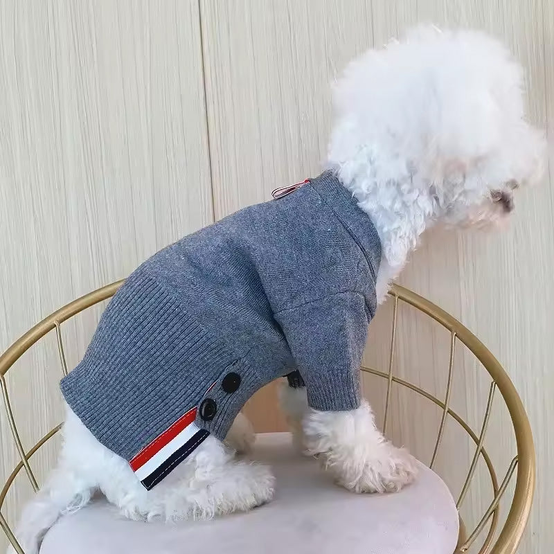 Wholesale Cross-border Pet Knit Cardigan - Bear Design (For Dogs & Cats)