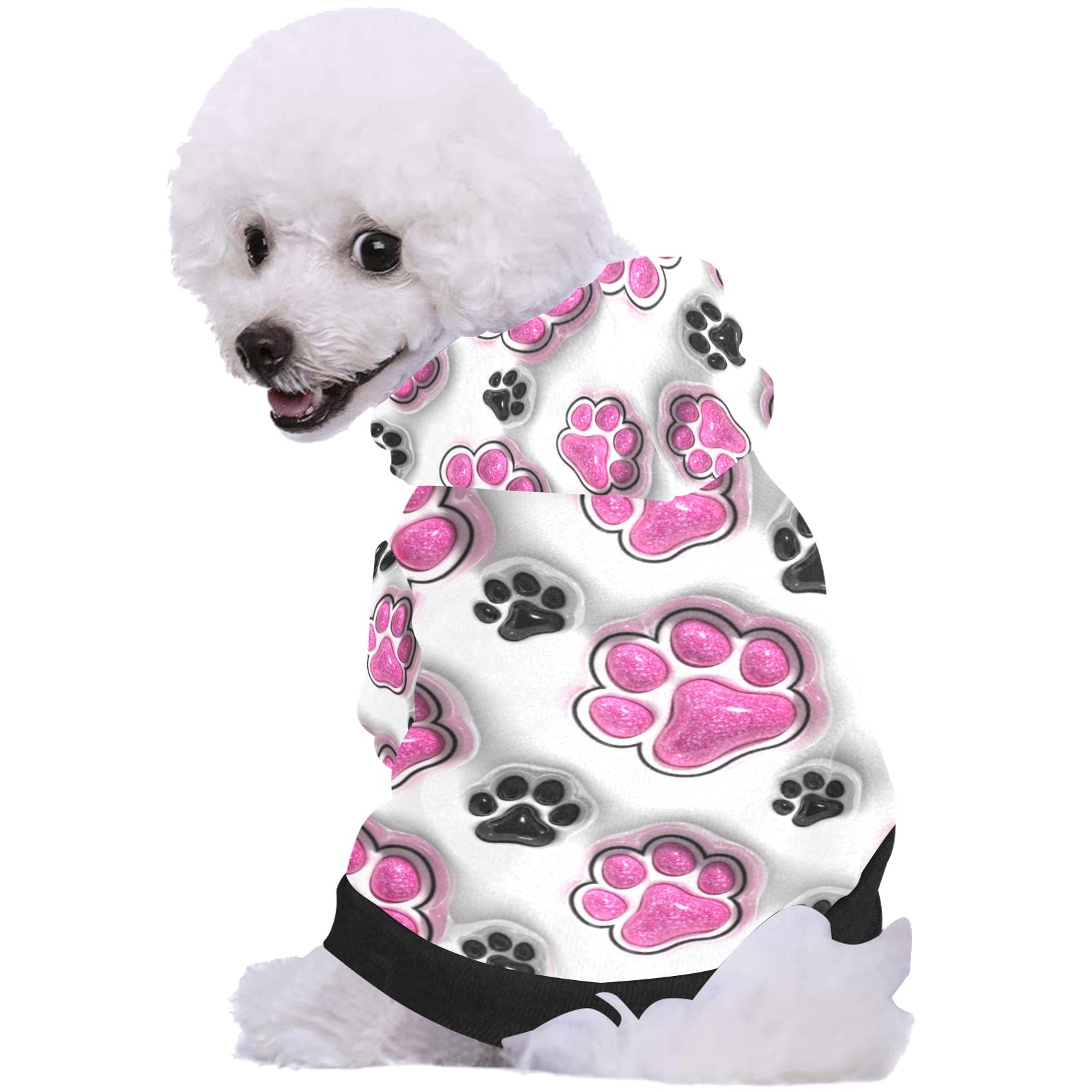 Paw Paw All Over Print Pet Dog Hoodie