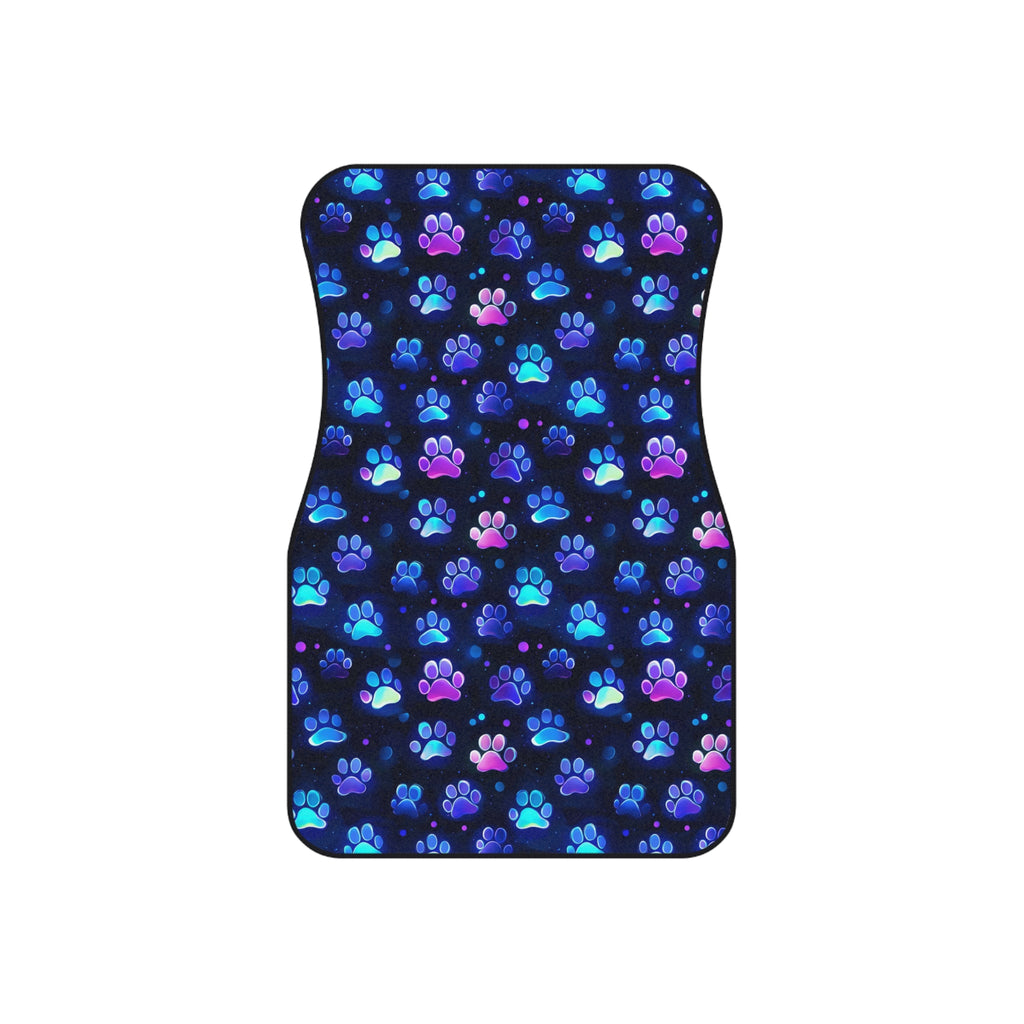 Colorful Paw Print Pattern Car Mats | Front Floor Mats