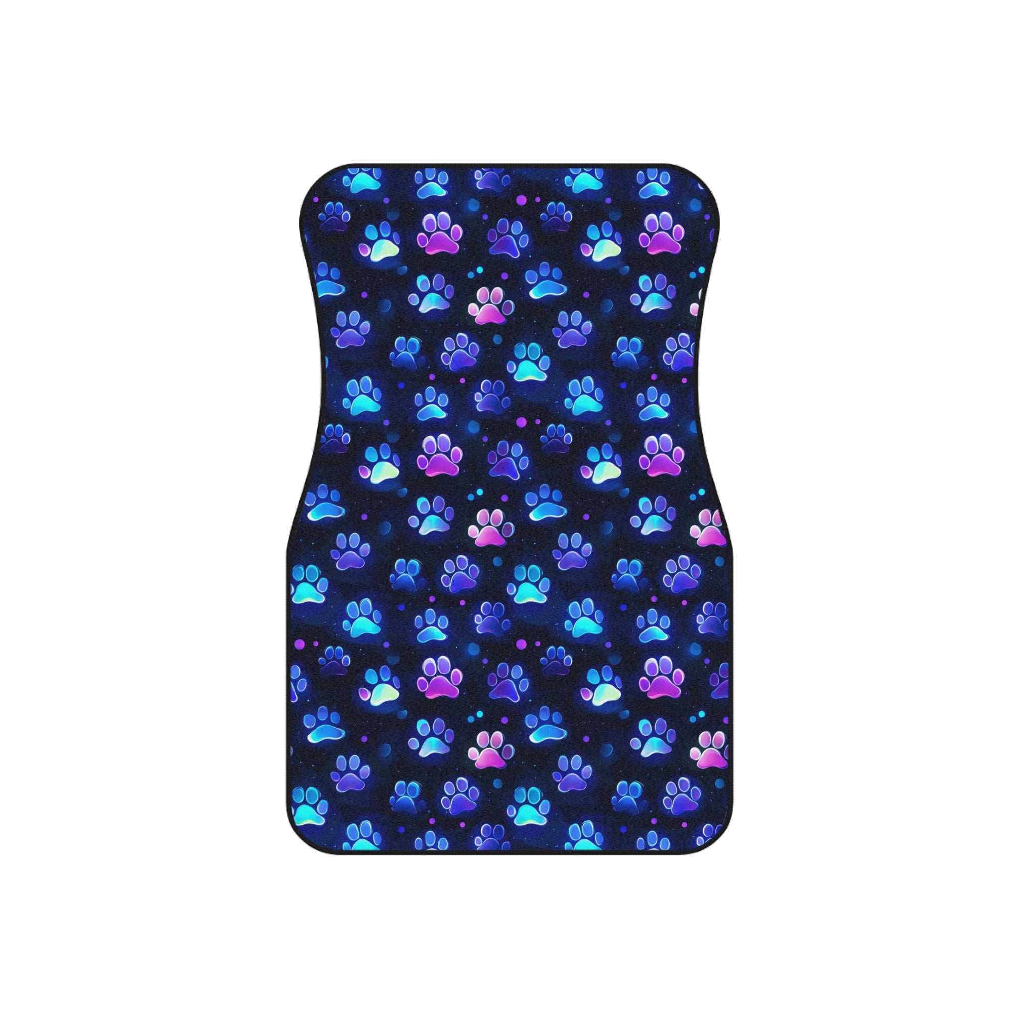 Colorful Paw Print Pattern Car Mats | Front Floor Mats