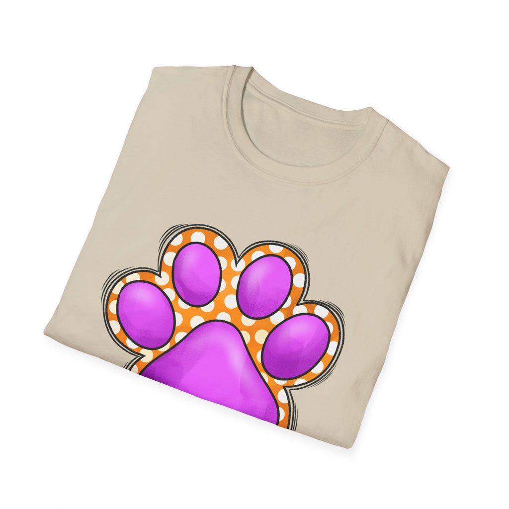 Pink Paw Print T-Shirt | Cute Animal Paw Graphic Tee