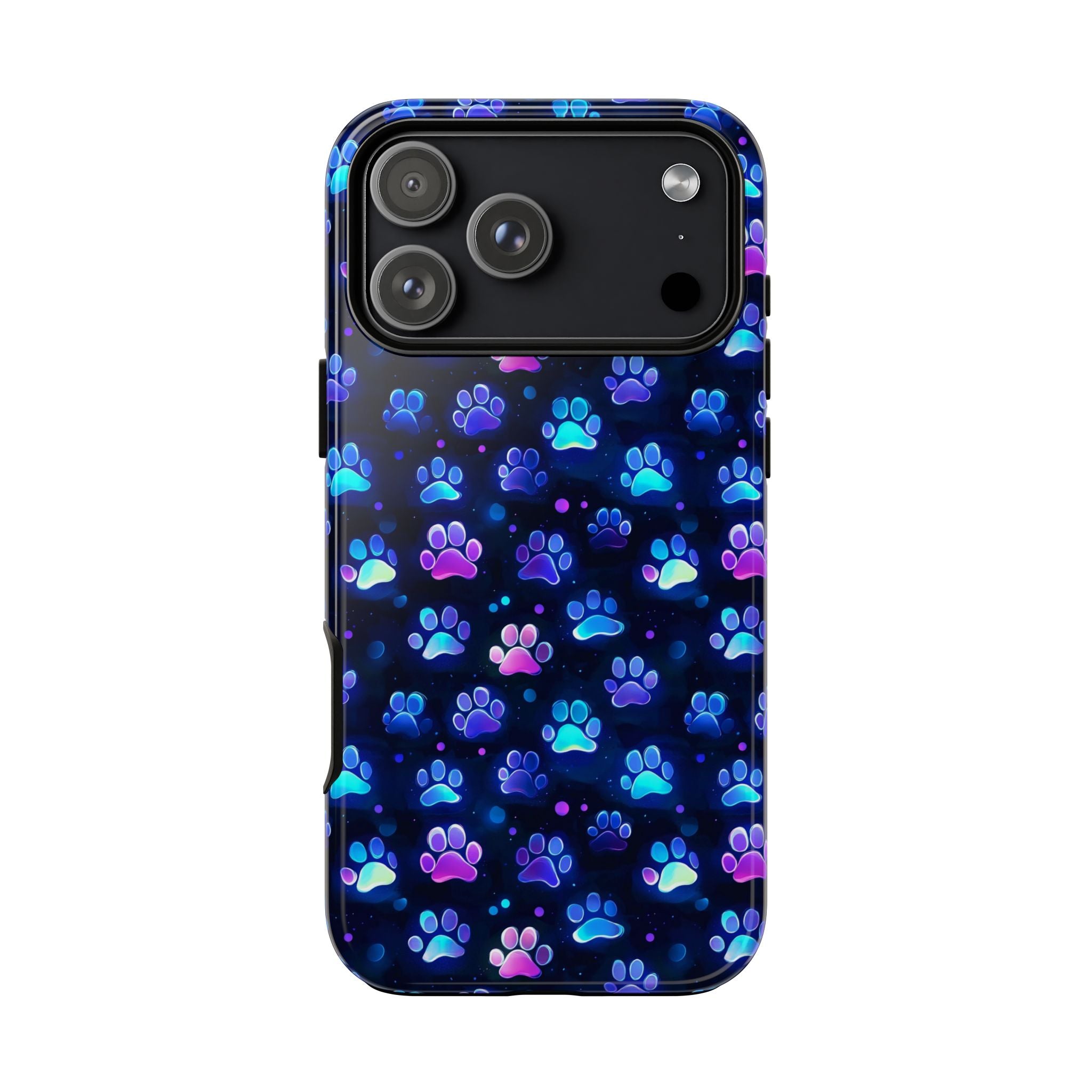 Neon Paw Print Phone Case | Tough Case