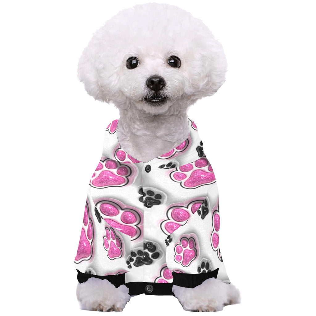 Paw Paw All Over Print Pet Dog Hoodie