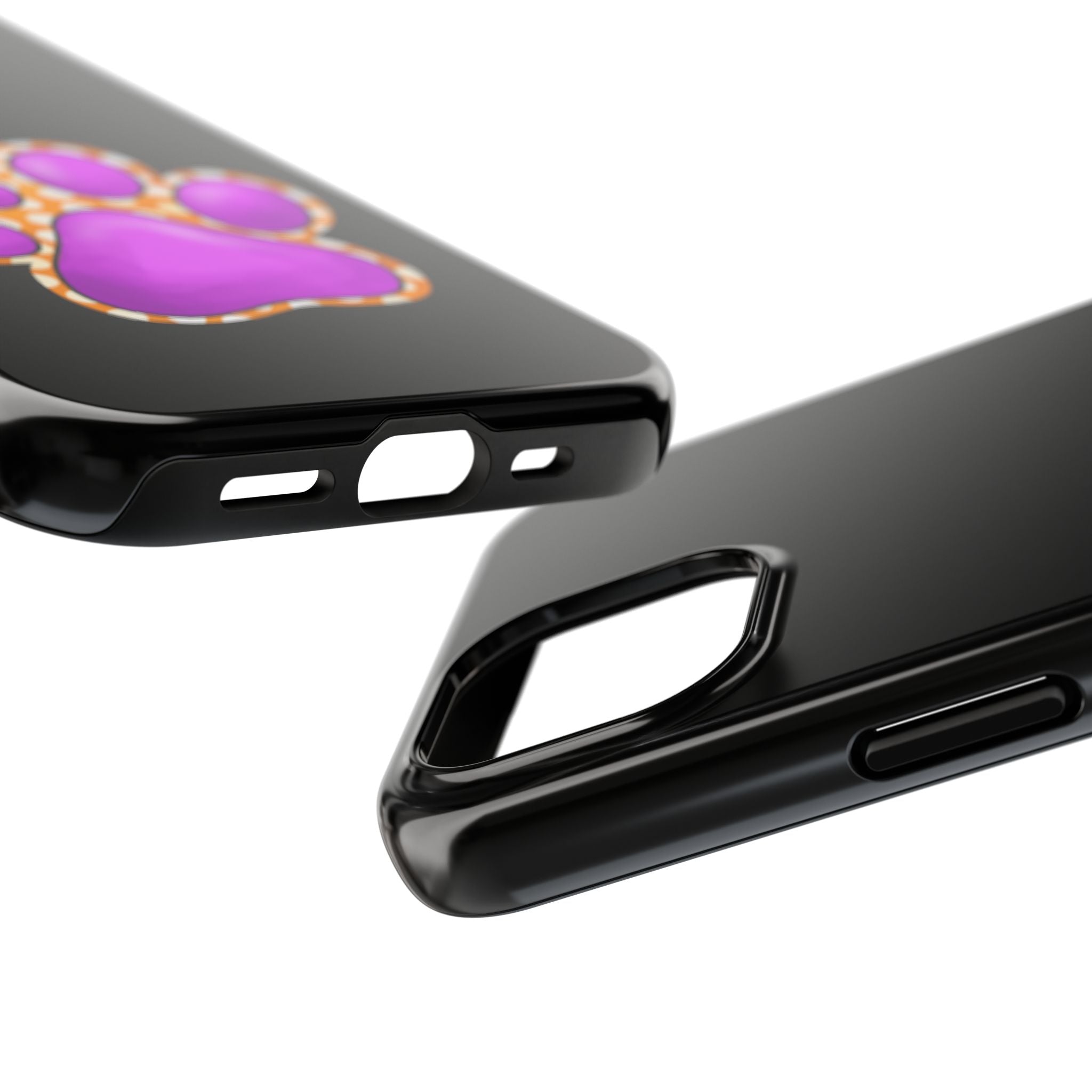 Purple Paw Print Phone Case | Cute Pet Paw iPhone Cover