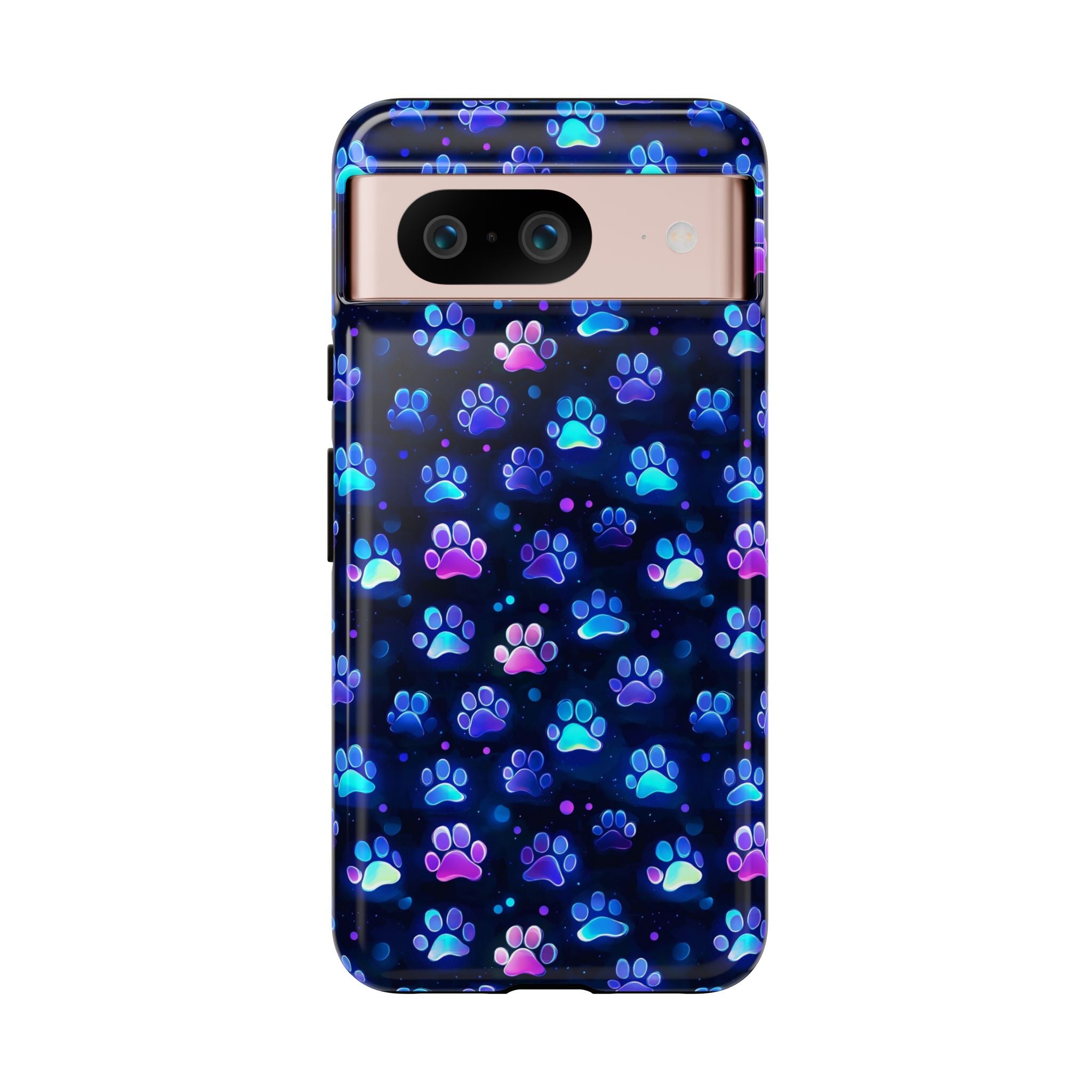 Neon Paw Print Phone Case | Tough Case