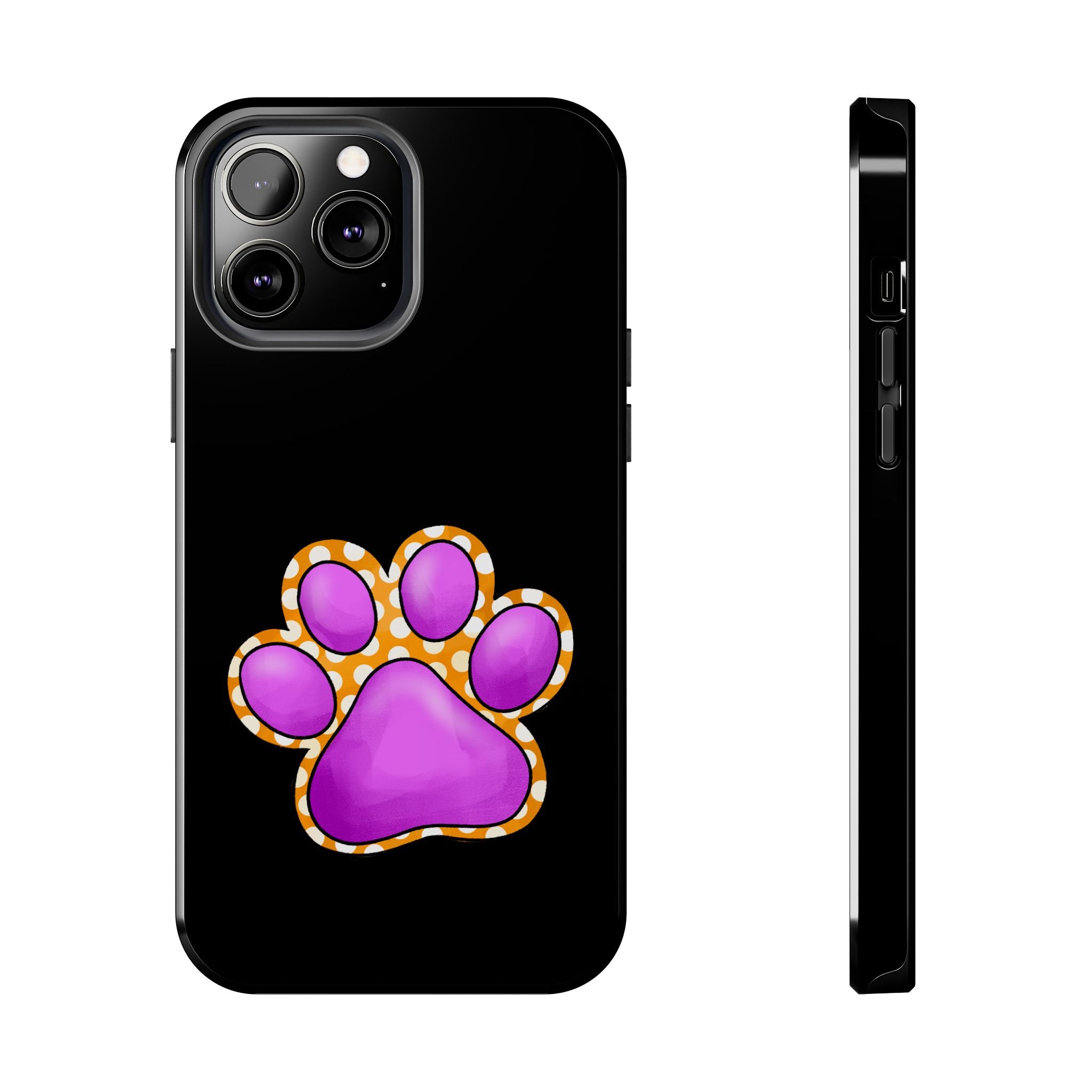 Purple Paw Print Phone Case | Cute Pet Paw iPhone Cover