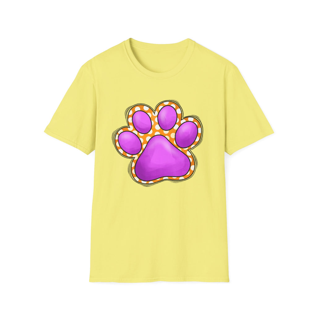 Pink Paw Print T-Shirt | Cute Animal Paw Graphic Tee