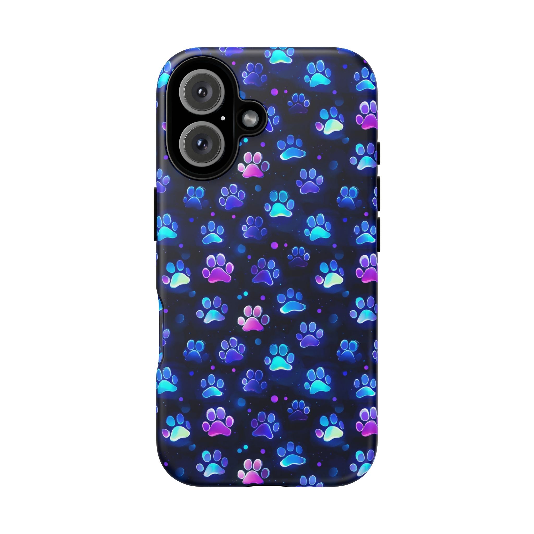 Neon Paw Print Phone Case | Tough Case