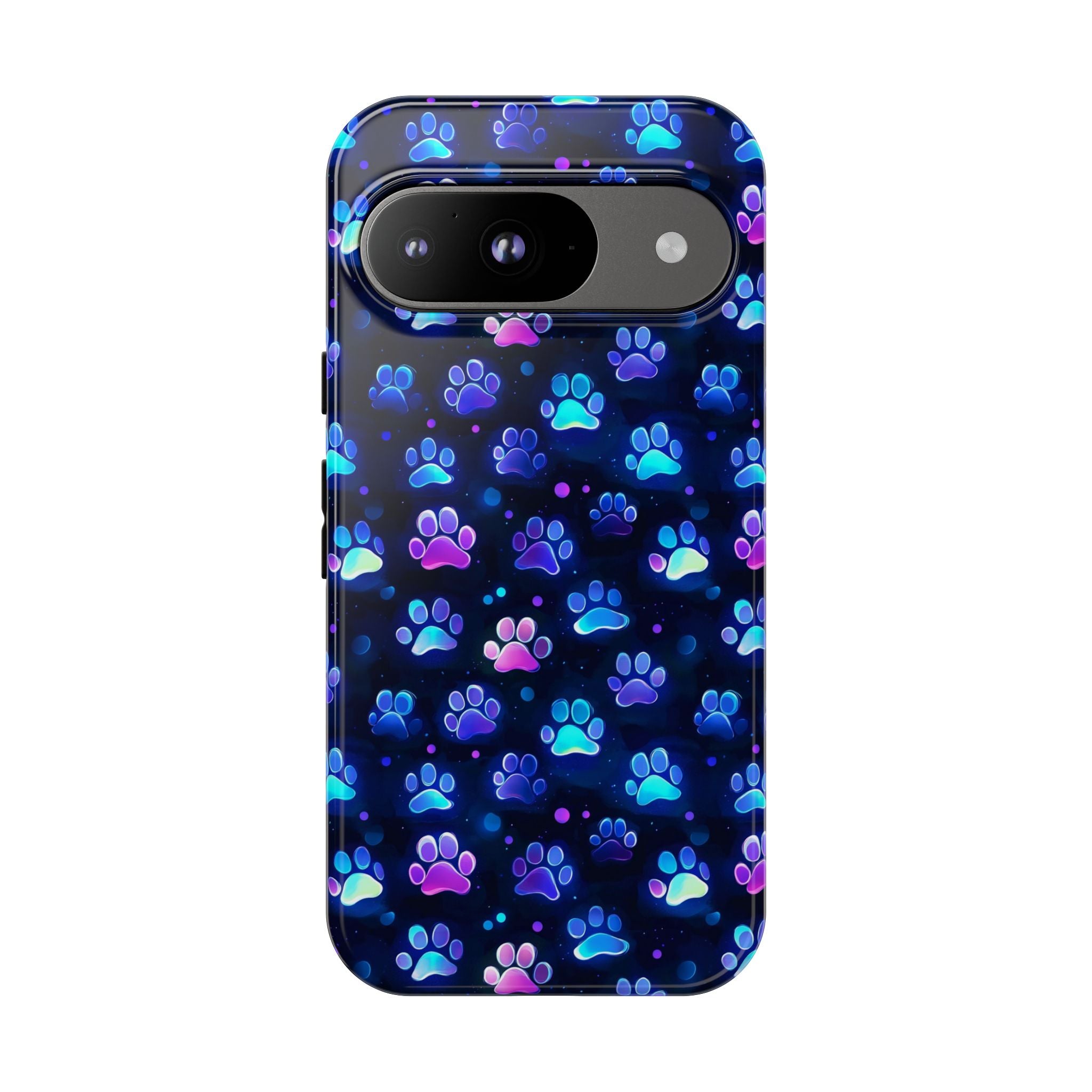Neon Paw Print Phone Case | Tough Case