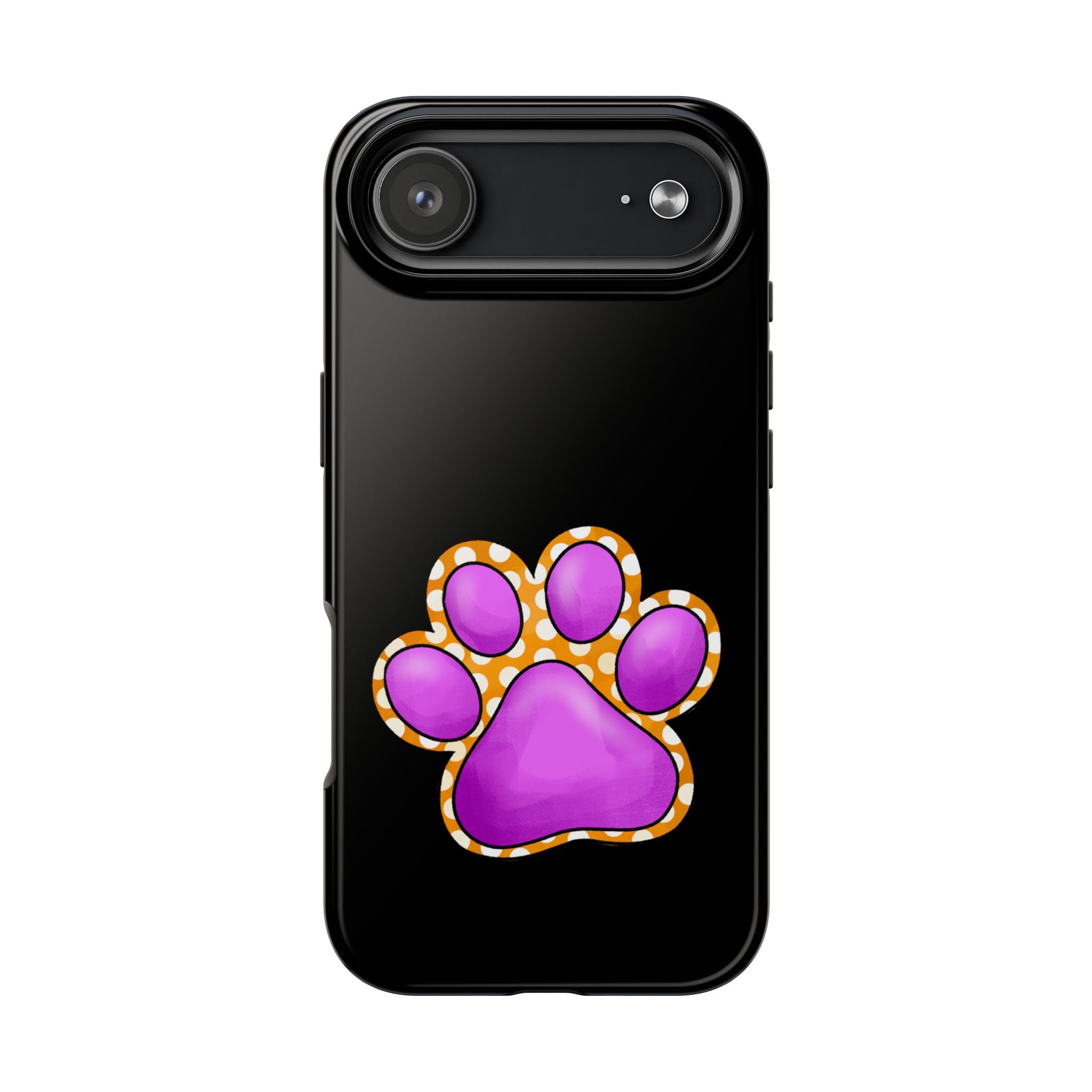 Purple Paw Print Phone Case | Cute Pet Paw iPhone Cover