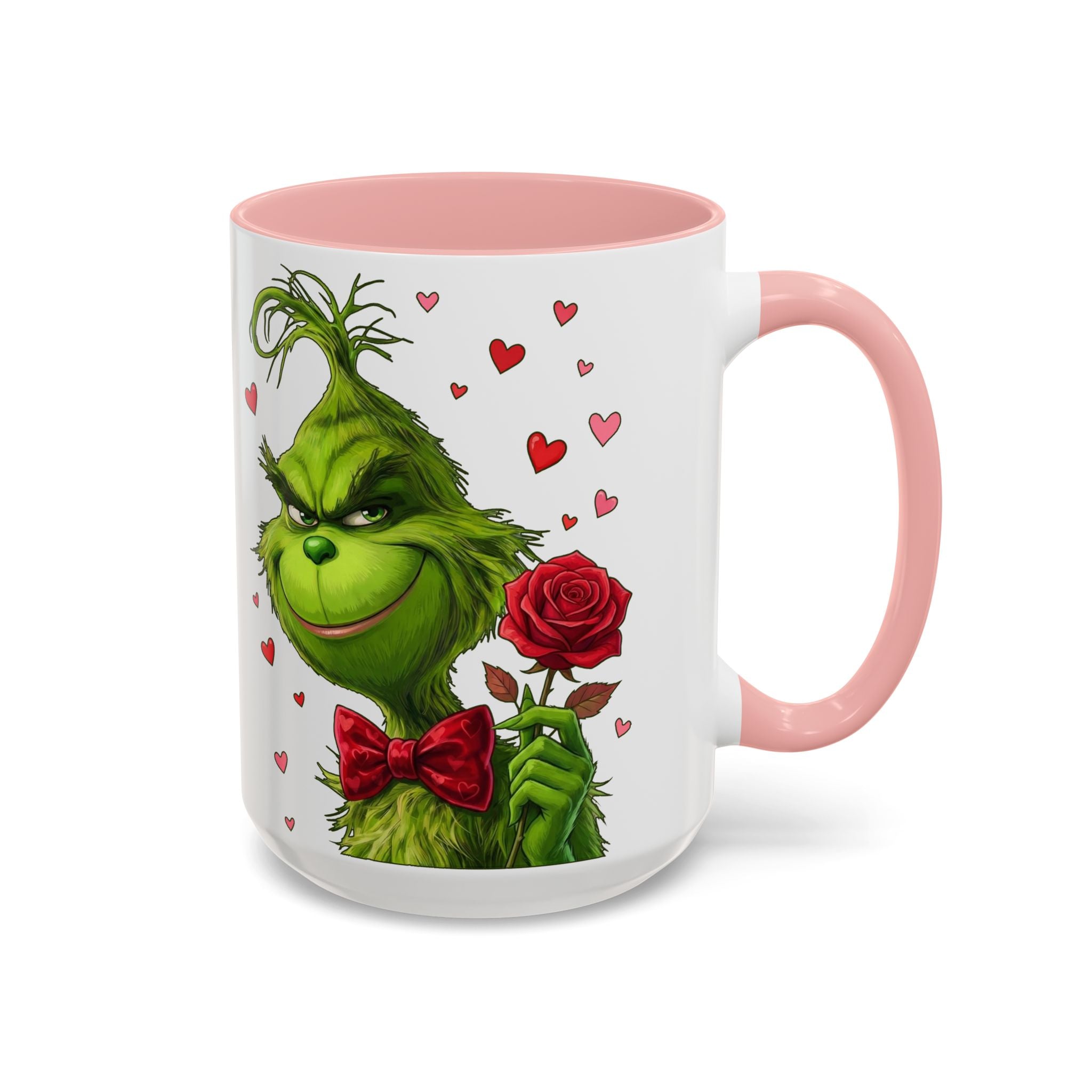 Grinch Holding Rose Mug | Accent Coffee Mug