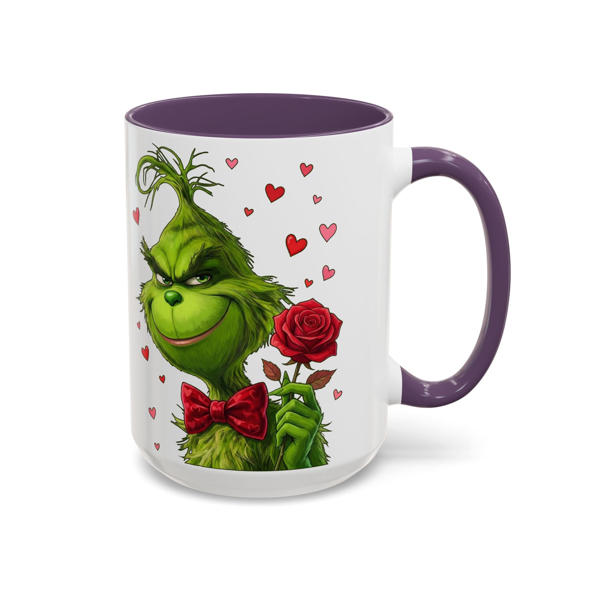 Grinch Holding Rose Mug | Accent Coffee Mug