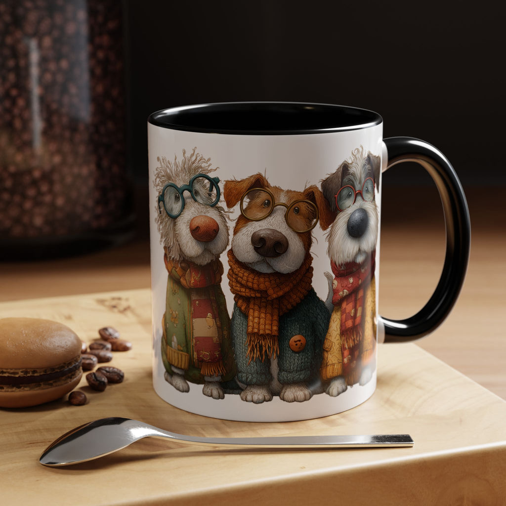 Three Cozy Dogs Mug | Accent Coffee Mug