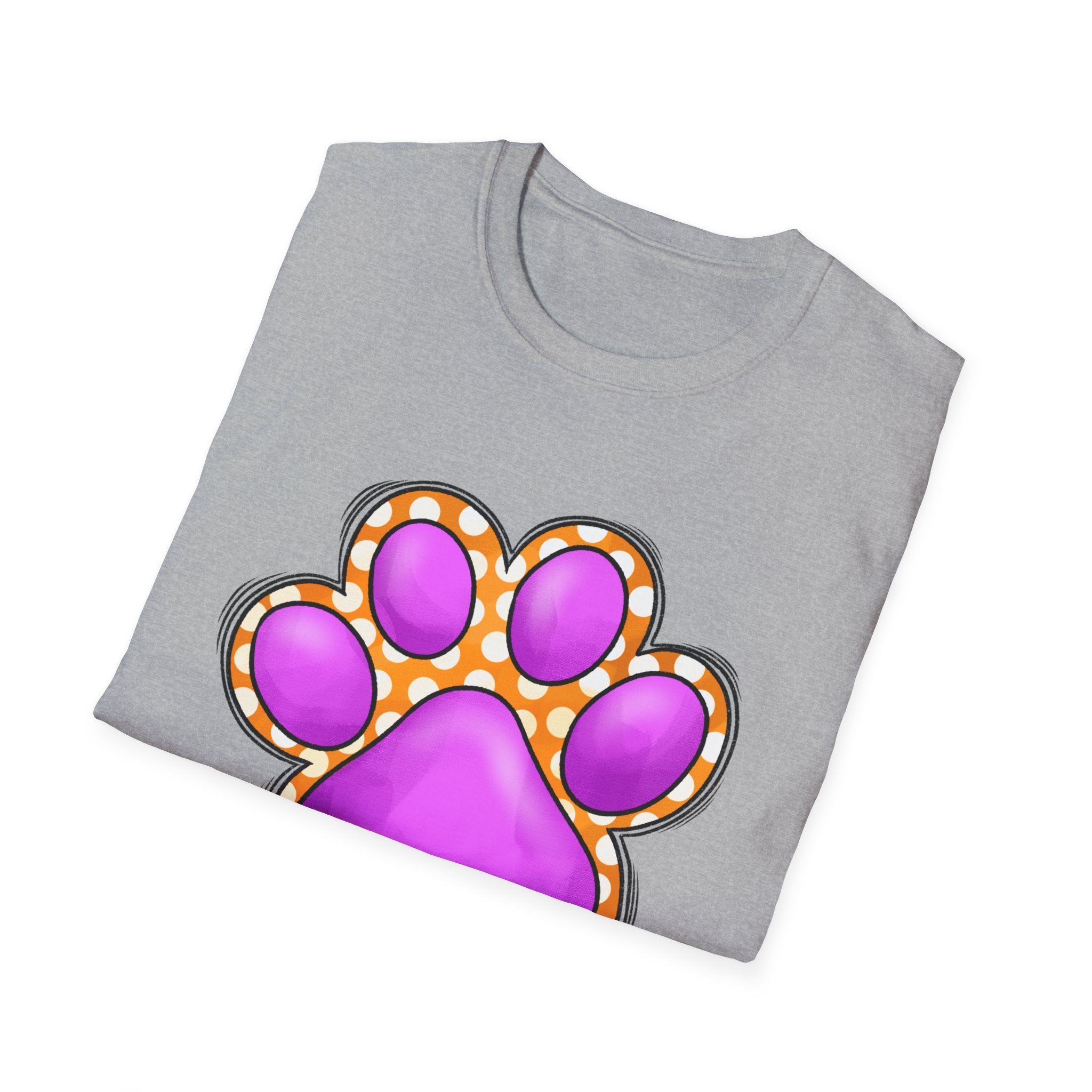 Pink Paw Print T-Shirt | Cute Animal Paw Graphic Tee