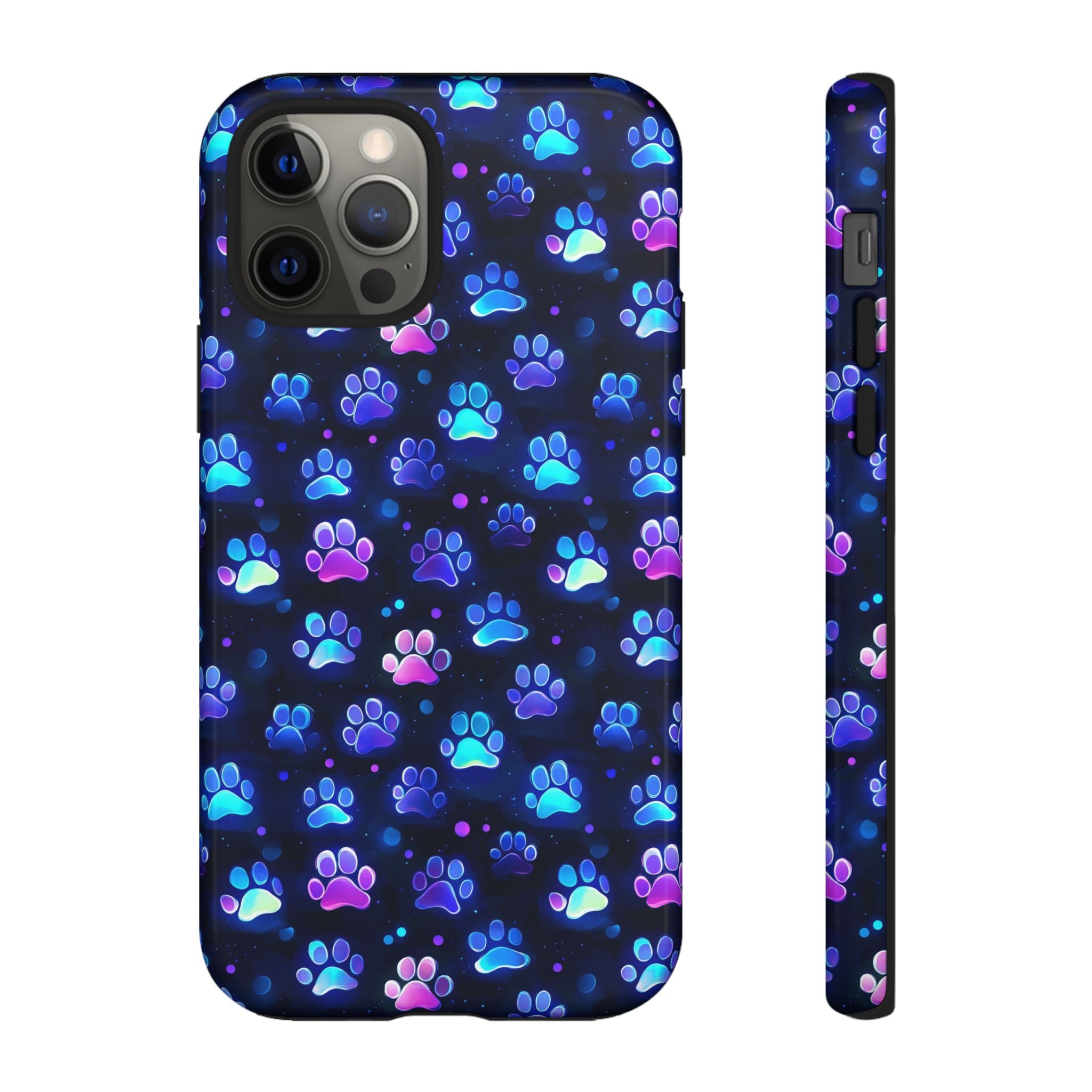 Neon Paw Print Phone Case | Tough Case