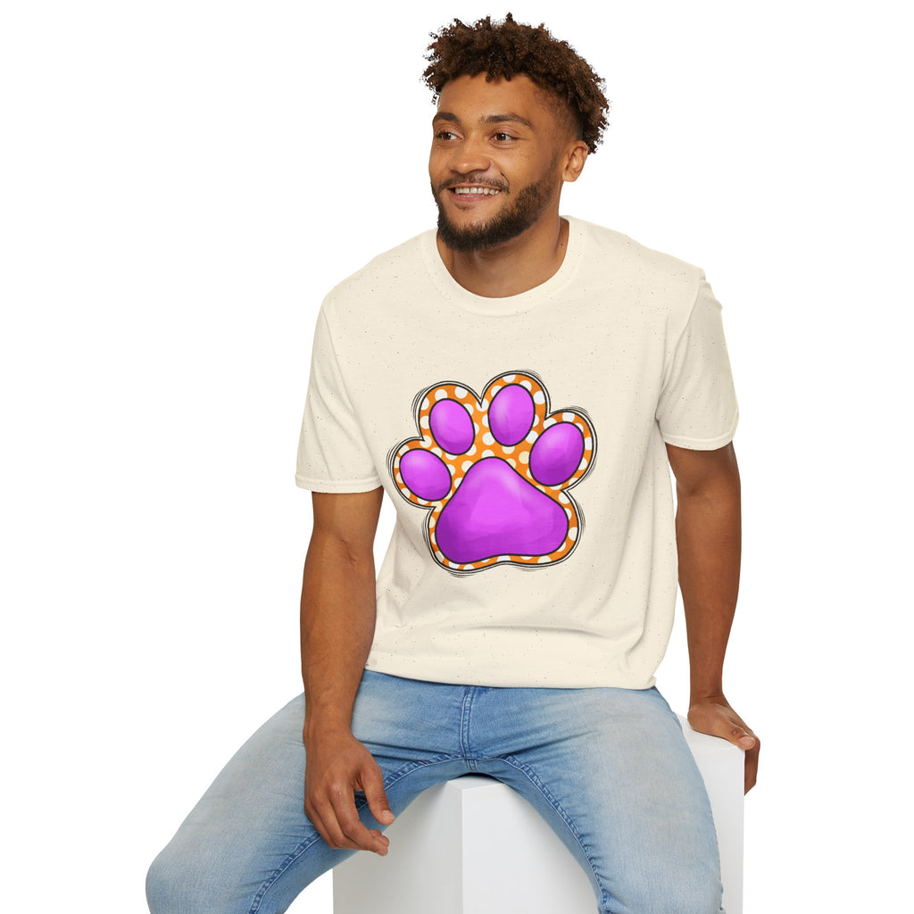Pink Paw Print T-Shirt | Cute Animal Paw Graphic Tee