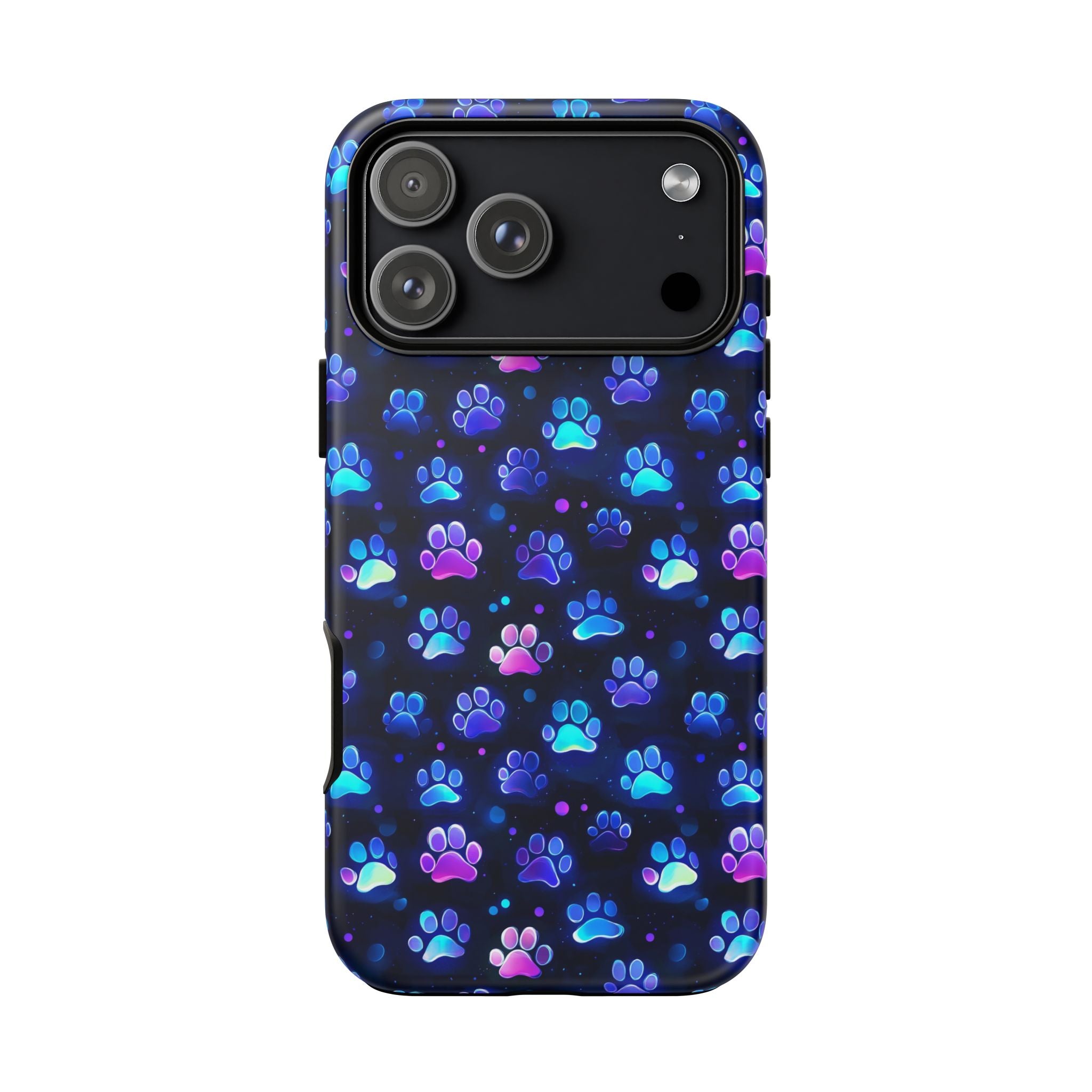 Neon Paw Print Phone Case | Tough Case