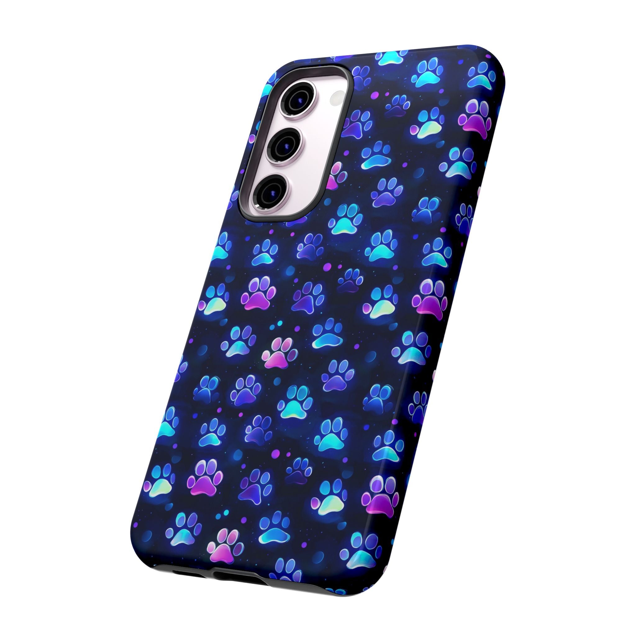 Neon Paw Print Phone Case | Tough Case