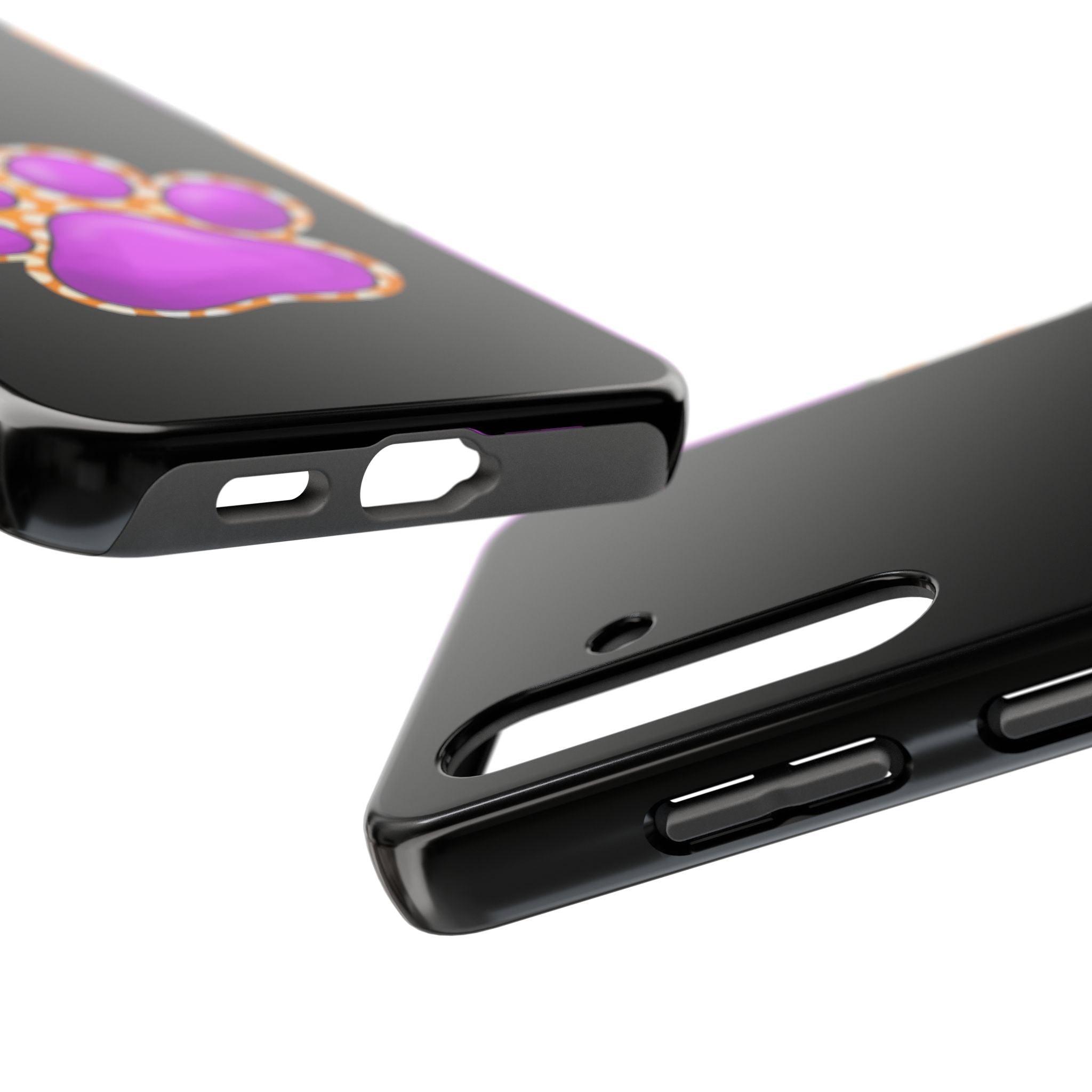 Purple Paw Print Phone Case | Cute Pet Paw iPhone Cover