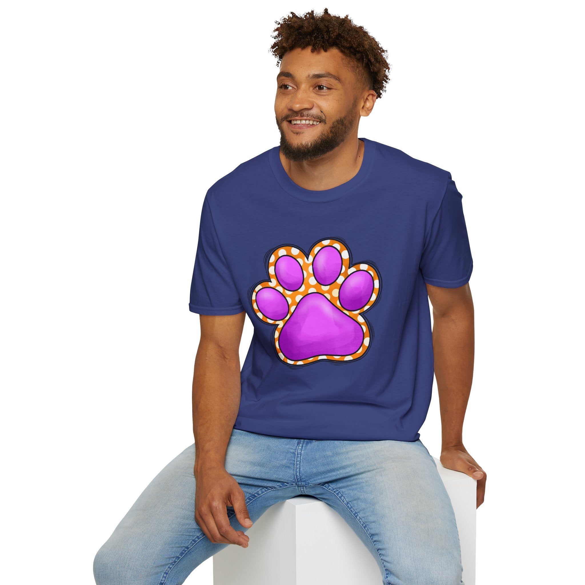Pink Paw Print T-Shirt | Cute Animal Paw Graphic Tee
