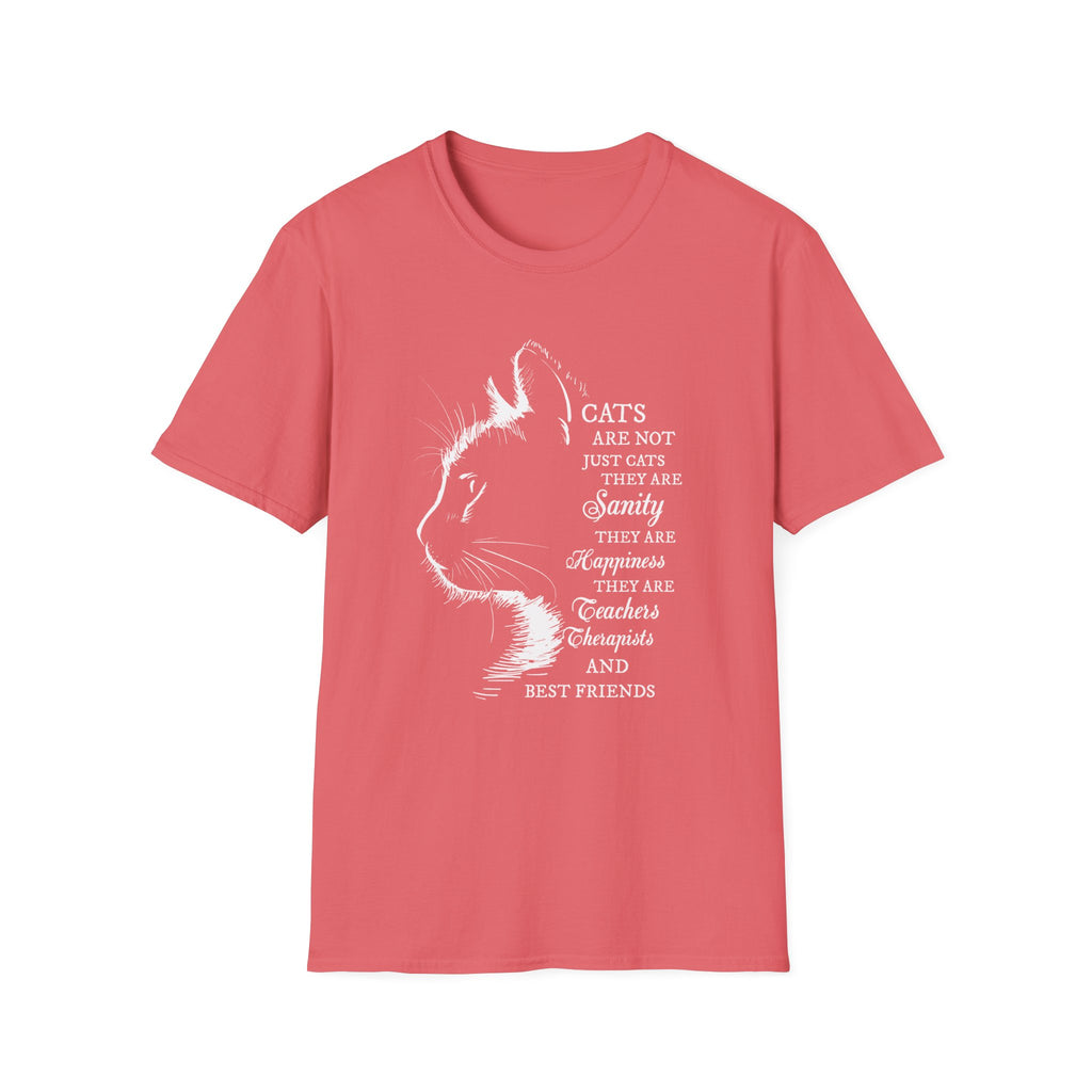 Cat Silhouette Quote T-Shirt | Cat Lovers Tee, Feline Friendship Design