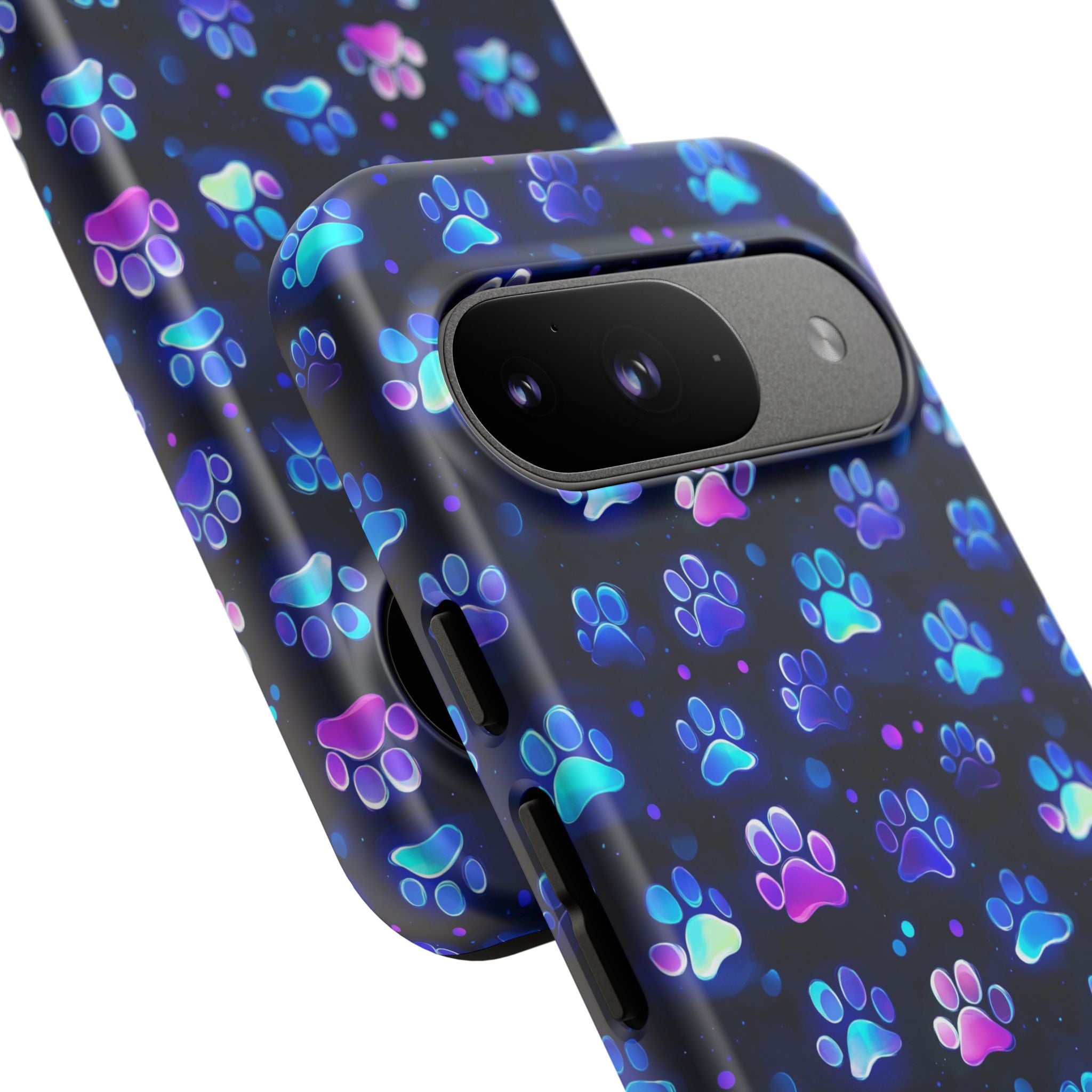 Neon Paw Print Phone Case | Tough Case