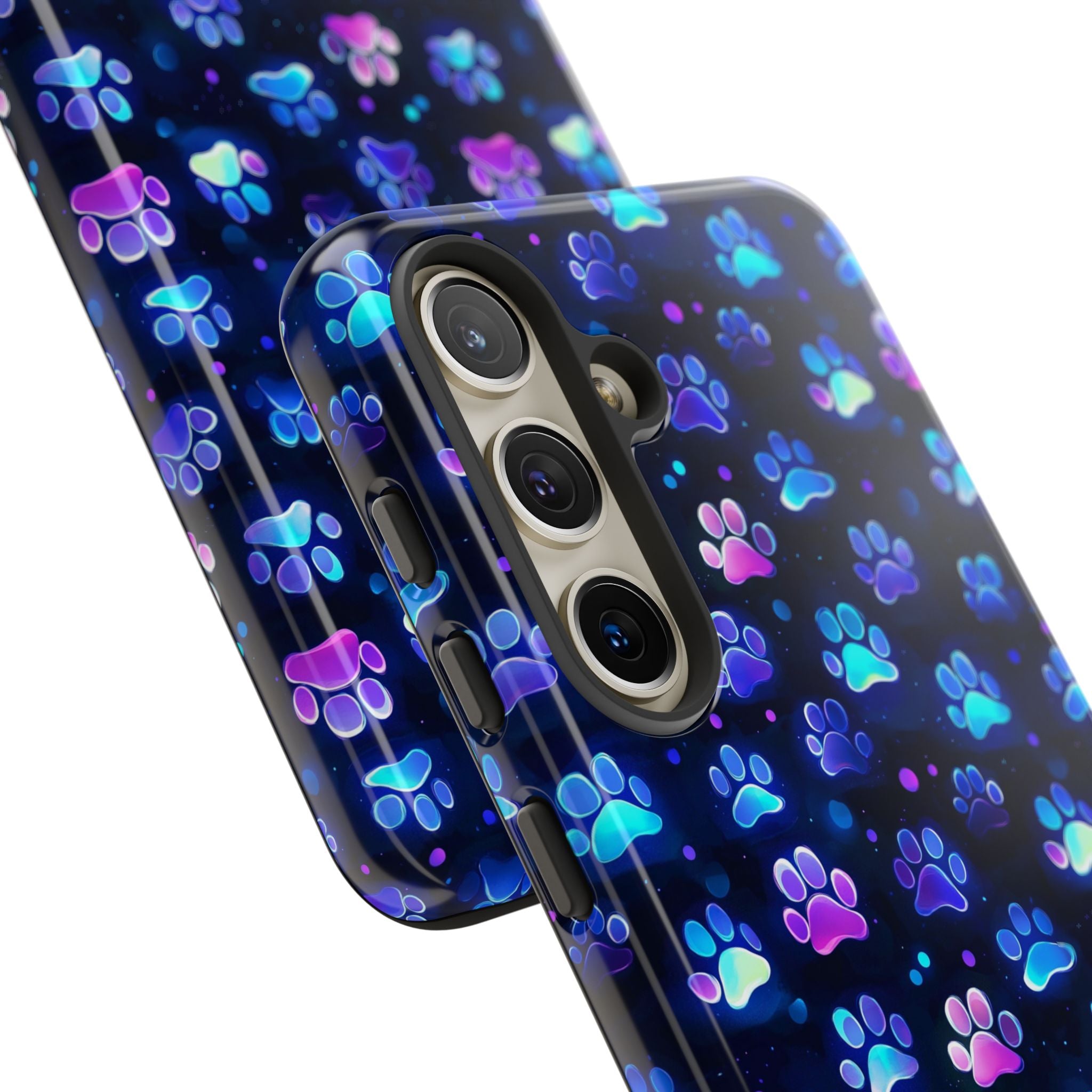 Neon Paw Print Phone Case | Tough Case