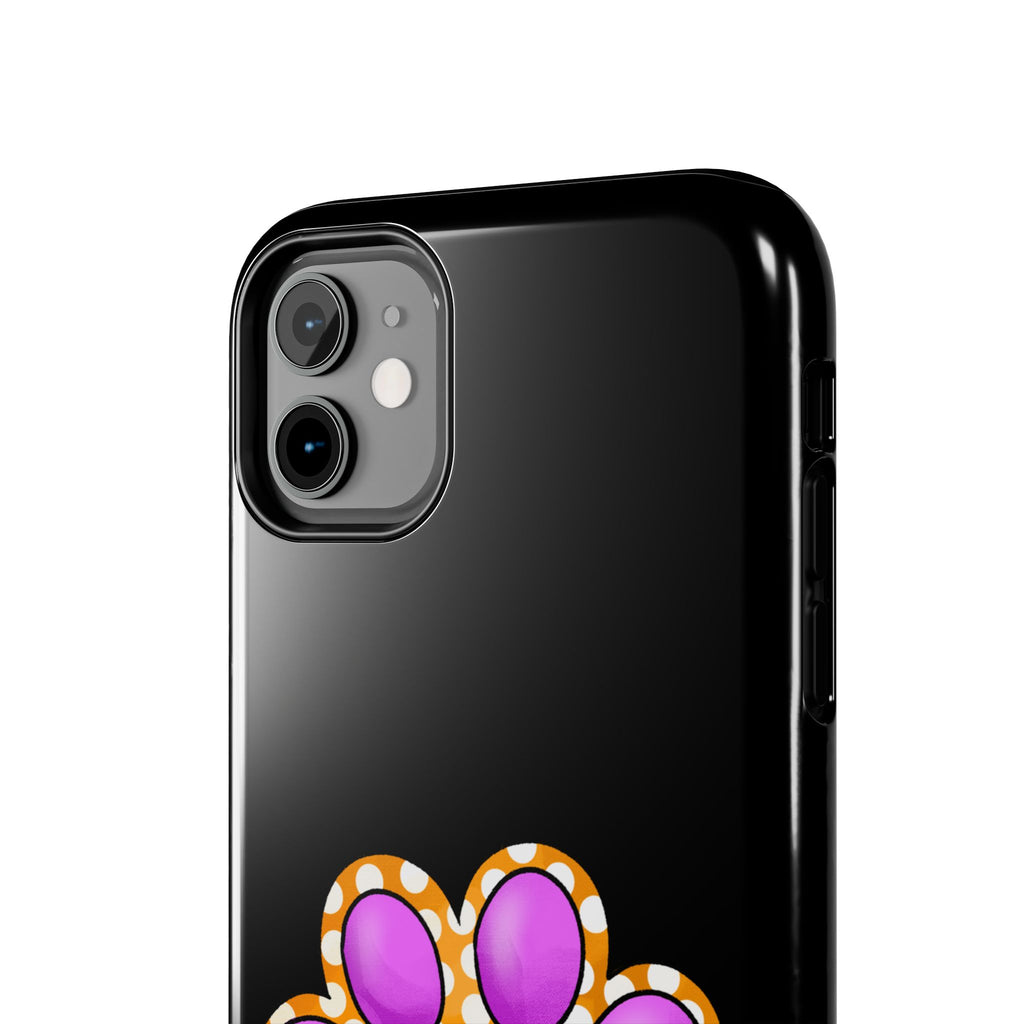 Purple Paw Print Phone Case | Cute Pet Paw iPhone Cover