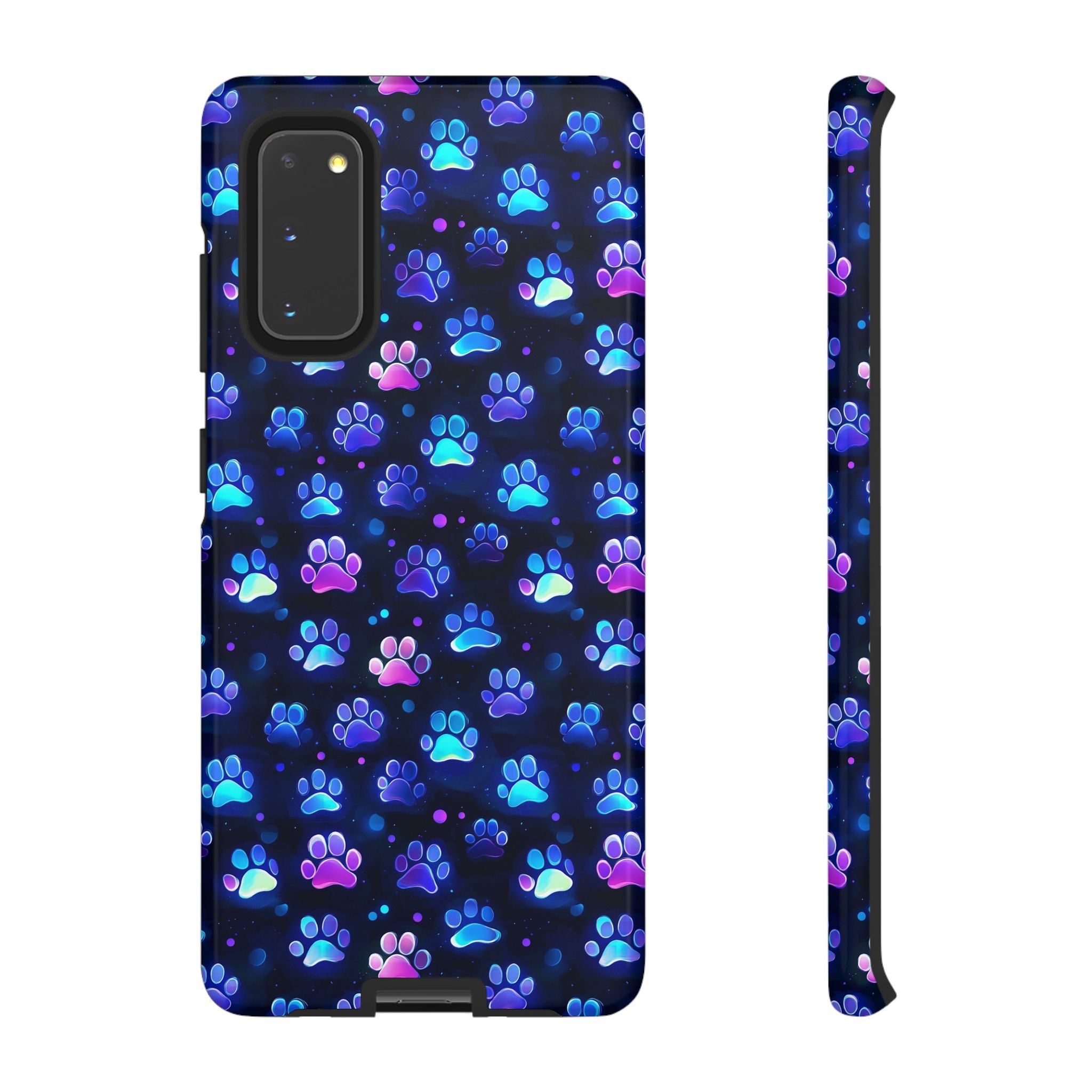 Neon Paw Print Phone Case | Tough Case