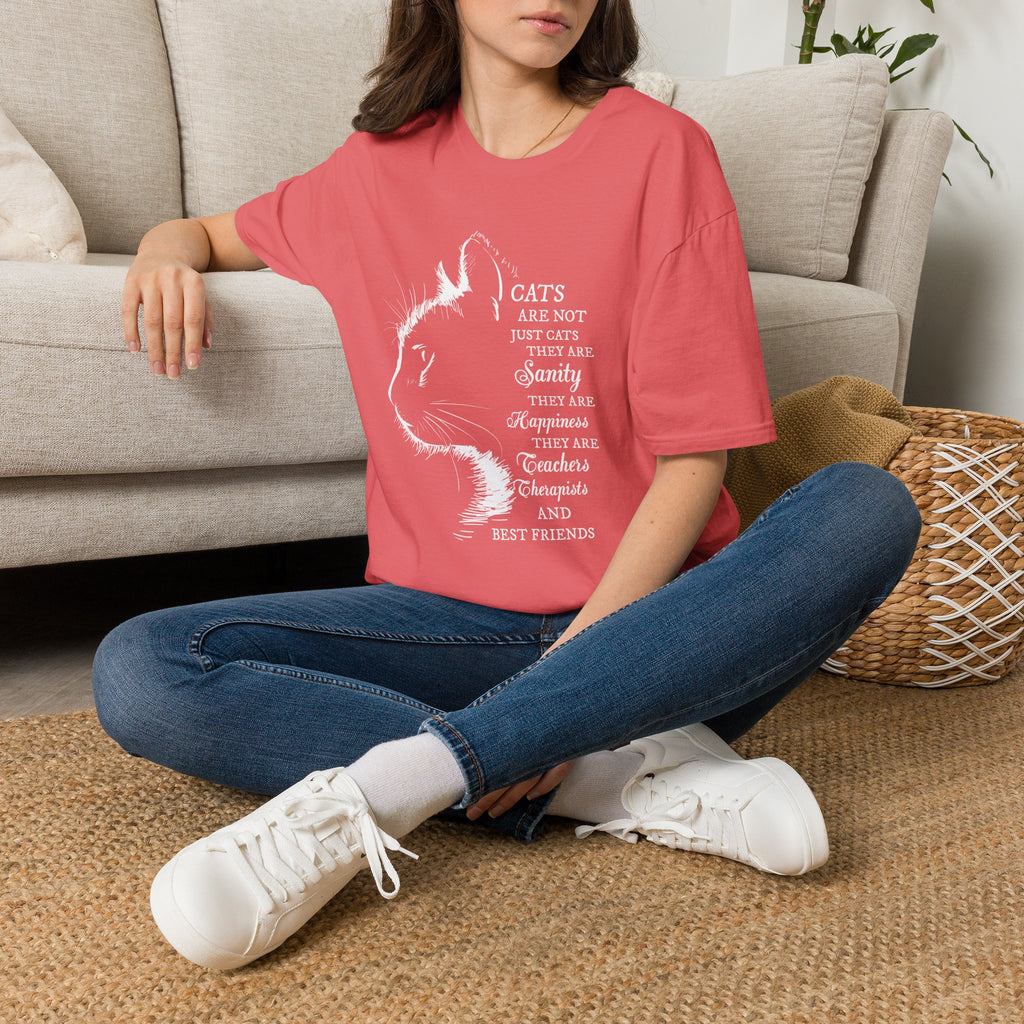 Cat Silhouette Quote T-Shirt | Cat Lovers Tee, Feline Friendship Design