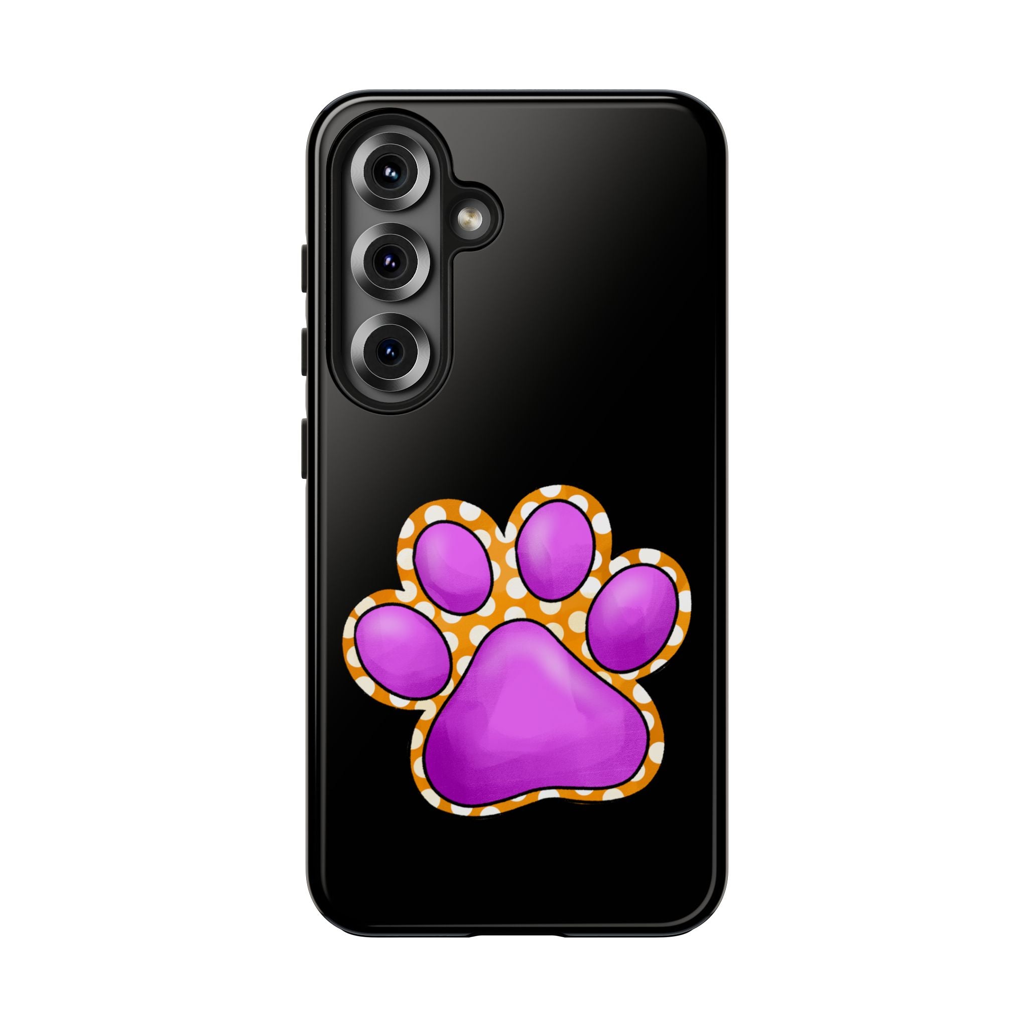 Purple Paw Print Phone Case | Cute Pet Paw iPhone Cover
