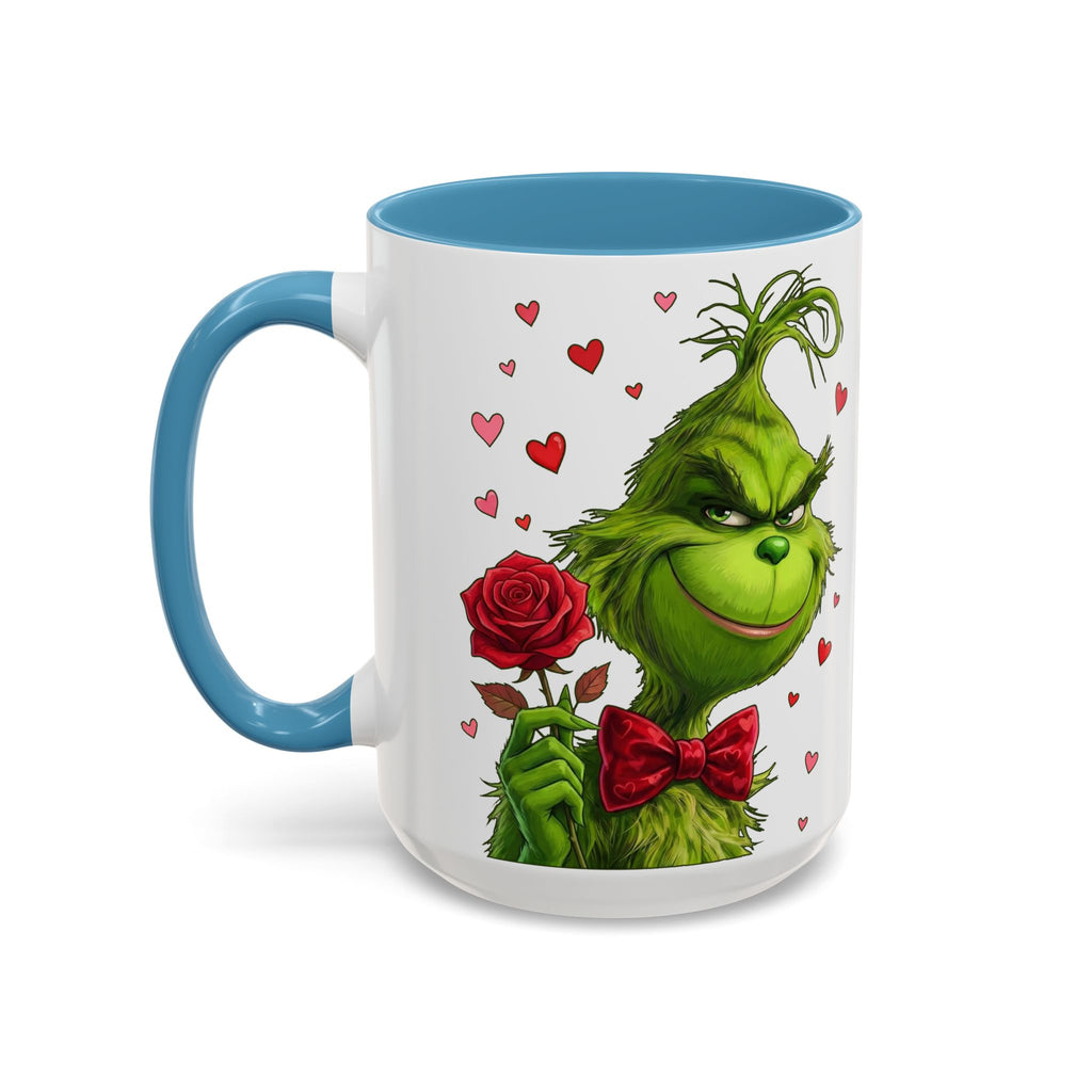 Grinch Holding Rose Mug | Accent Coffee Mug