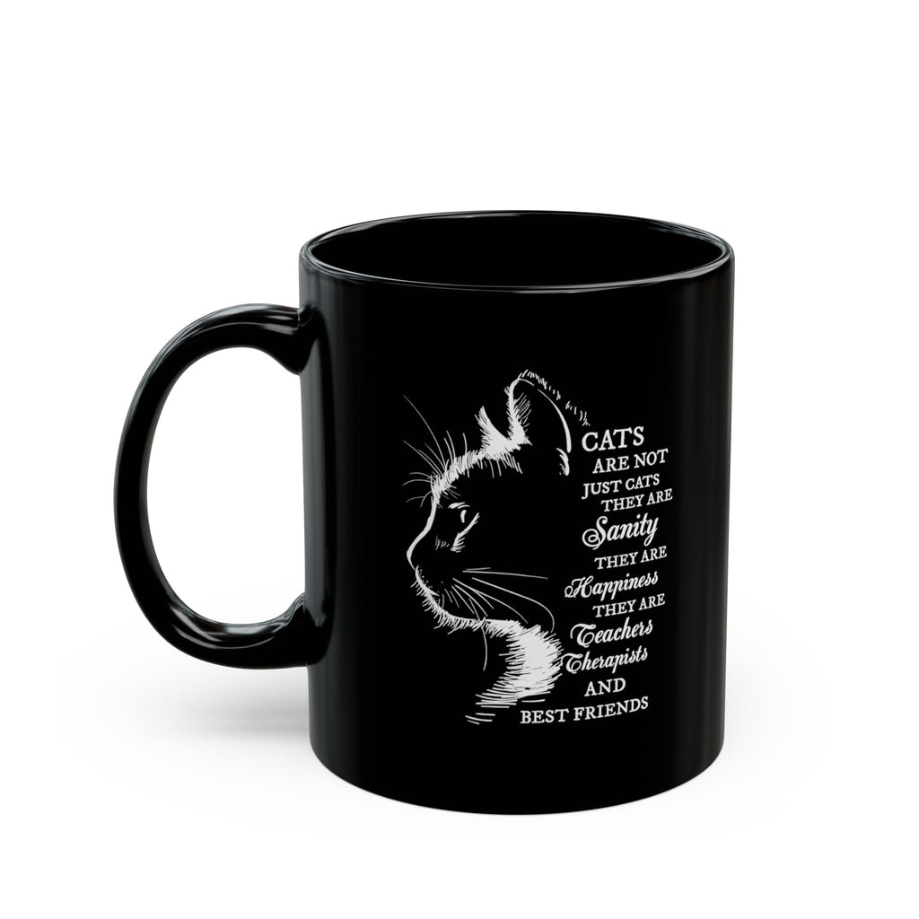 Cats Are Not Just Cats mug | Black Cat Silhouette, Cat Lovers Coffee Mug