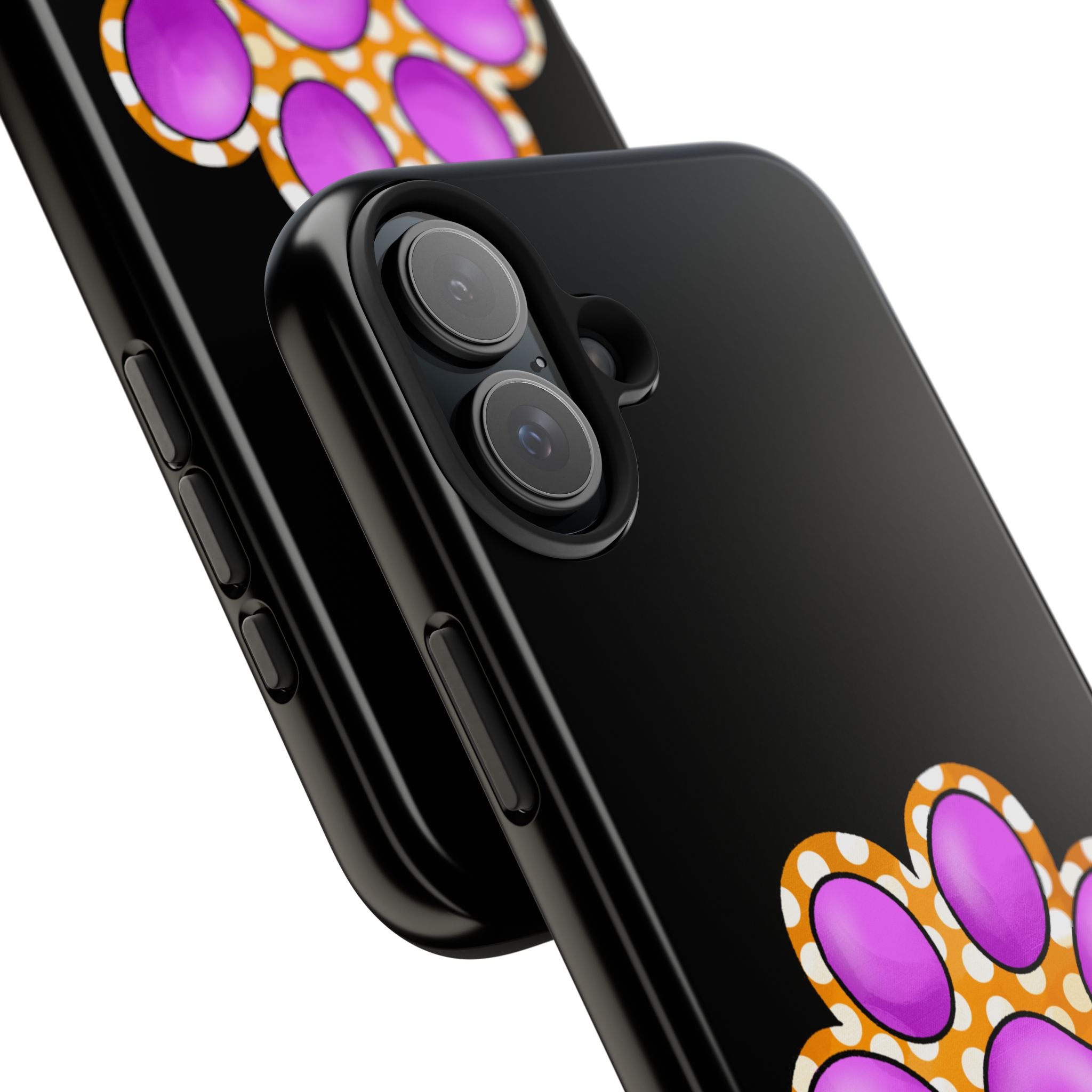 Purple Paw Print Phone Case | Cute Pet Paw iPhone Cover