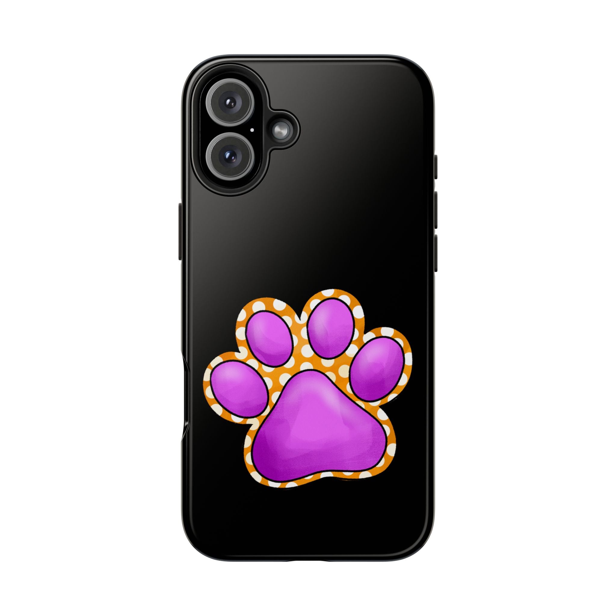 Purple Paw Print Phone Case | Cute Pet Paw iPhone Cover