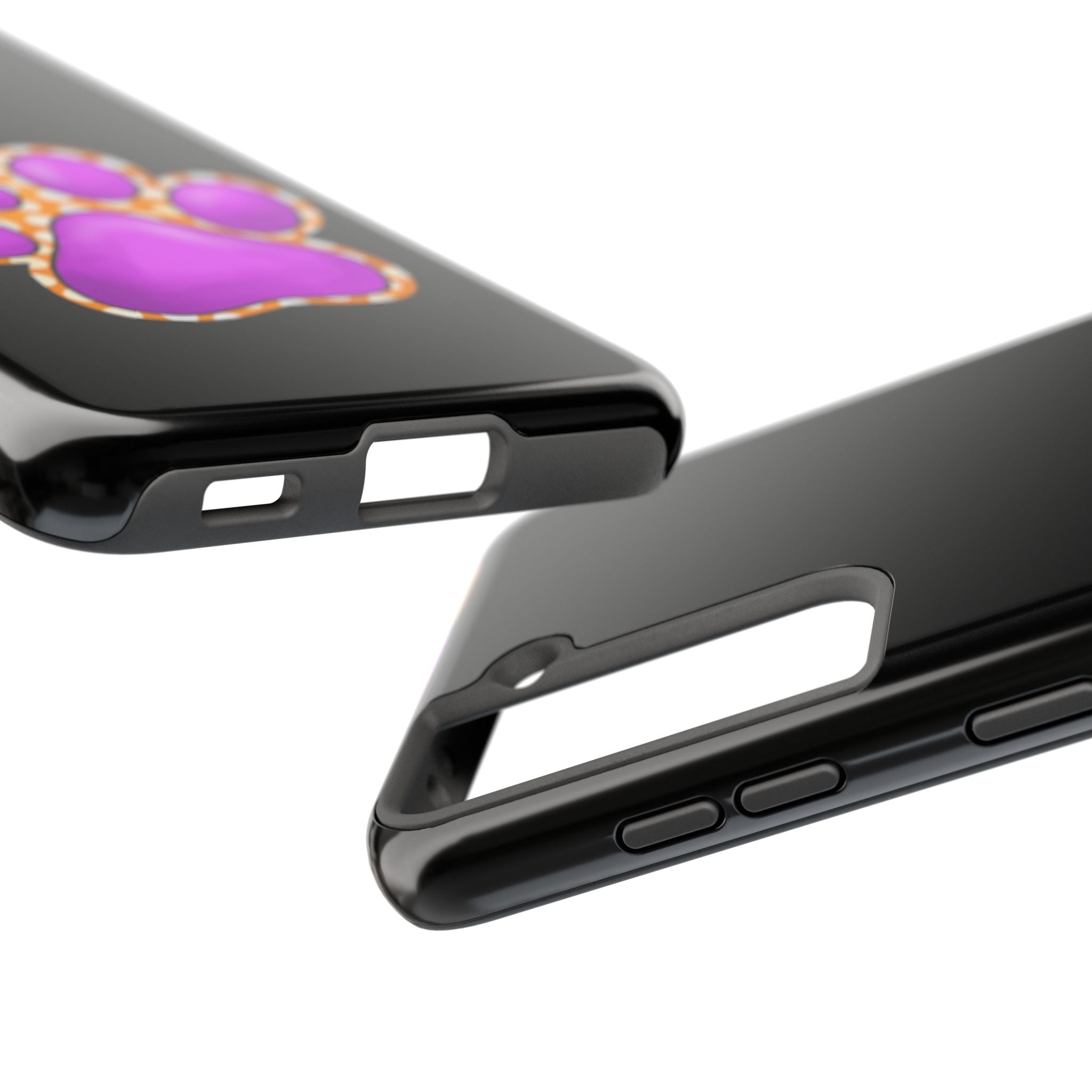 Purple Paw Print Phone Case | Cute Pet Paw iPhone Cover