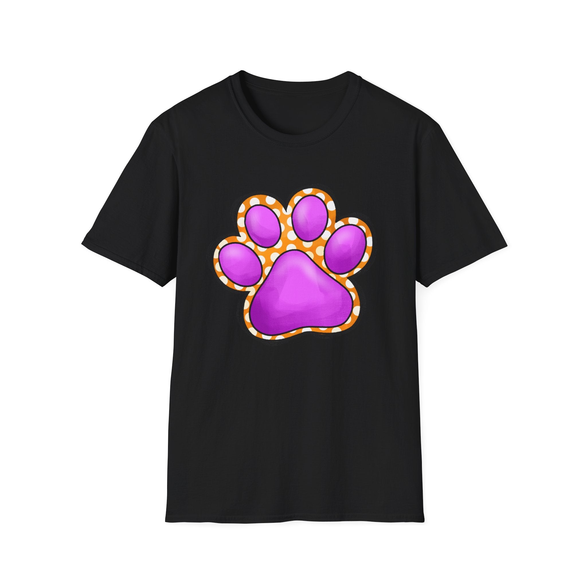 Pink Paw Print T-Shirt | Cute Animal Paw Graphic Tee