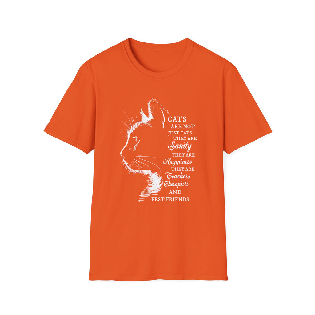 Cat Silhouette Quote T-Shirt | Cat Lovers Tee, Feline Friendship Design