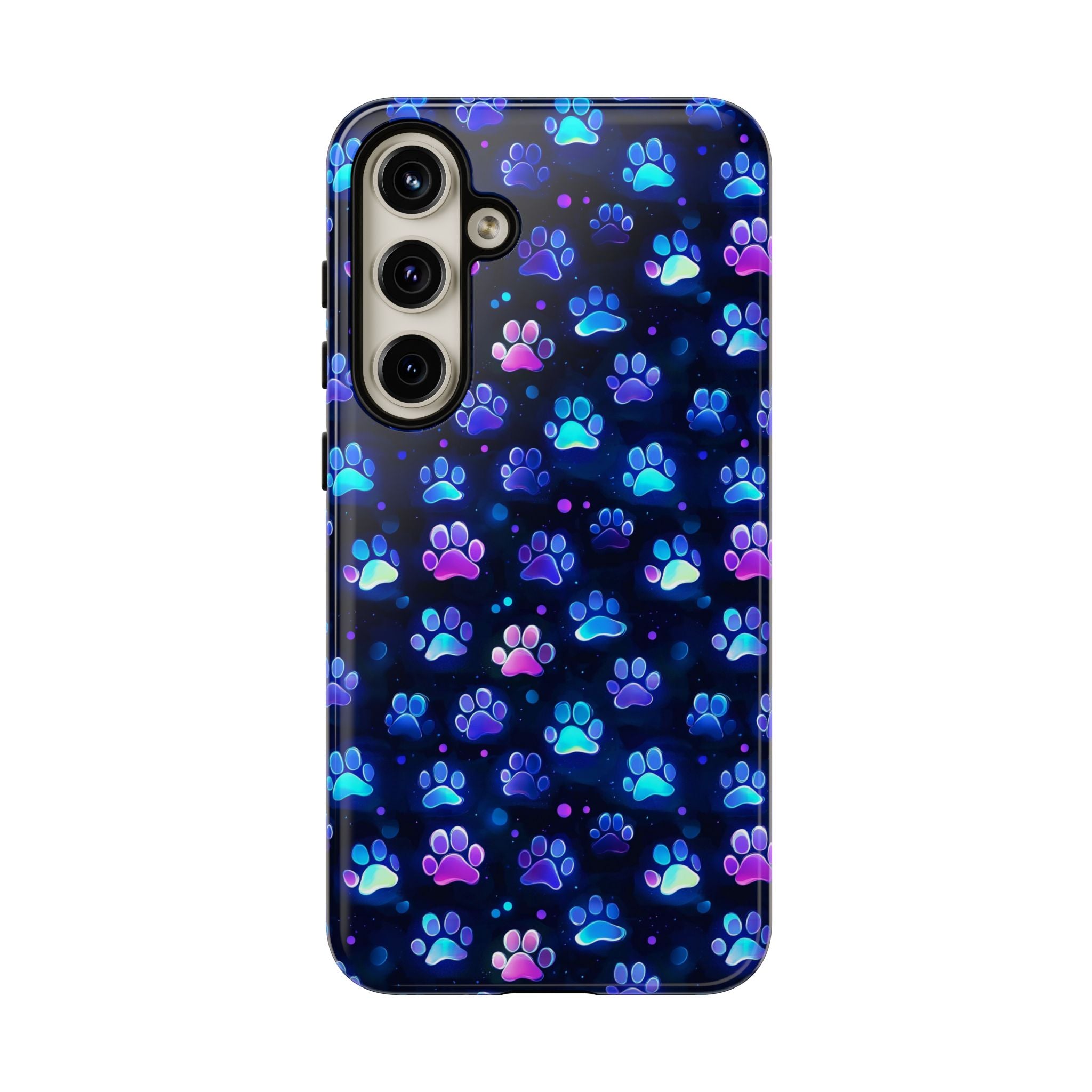 Neon Paw Print Phone Case | Tough Case