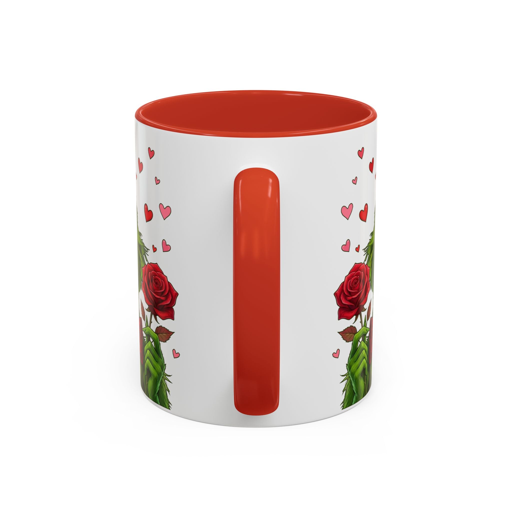 Grinch Holding Rose Mug | Accent Coffee Mug