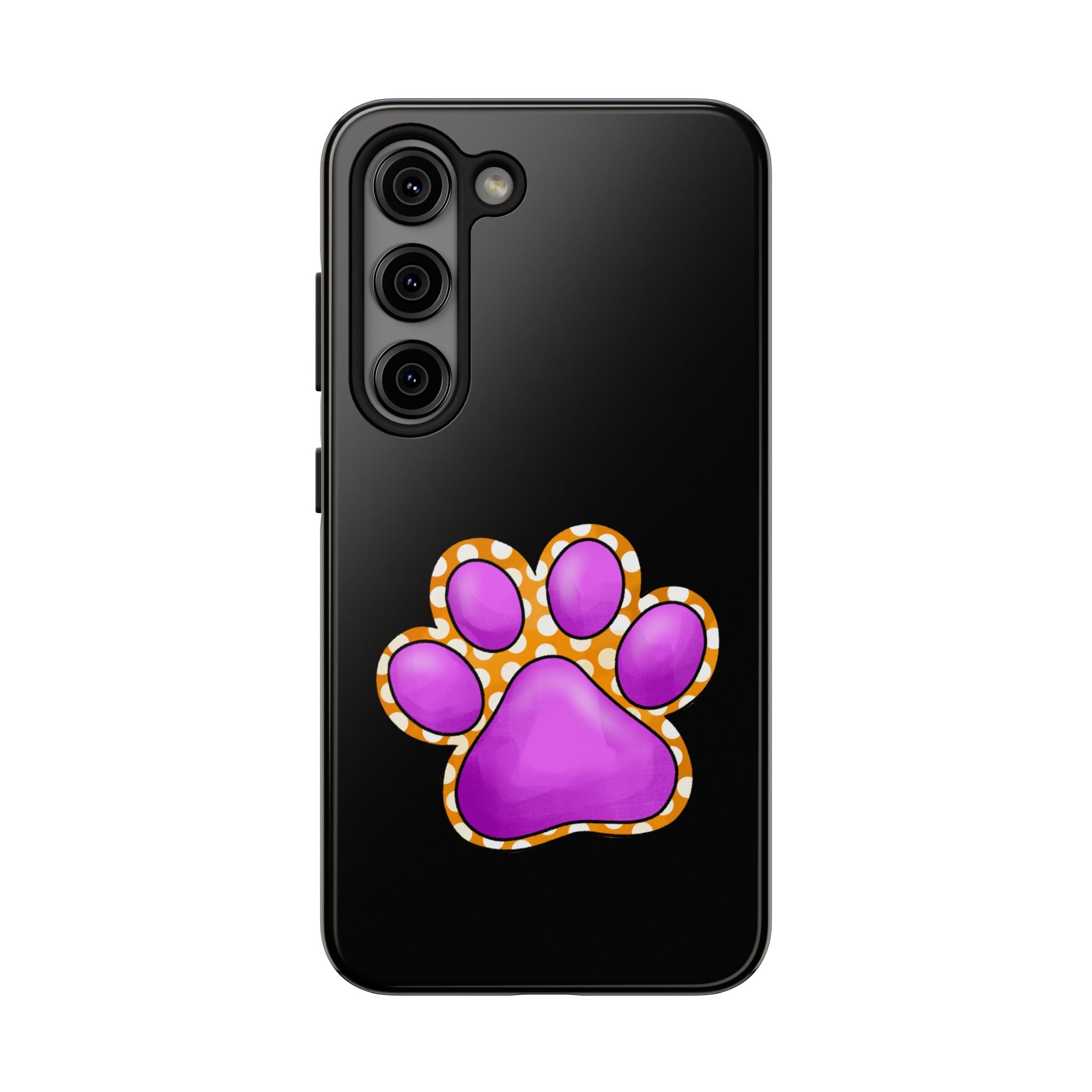 Purple Paw Print Phone Case | Cute Pet Paw iPhone Cover