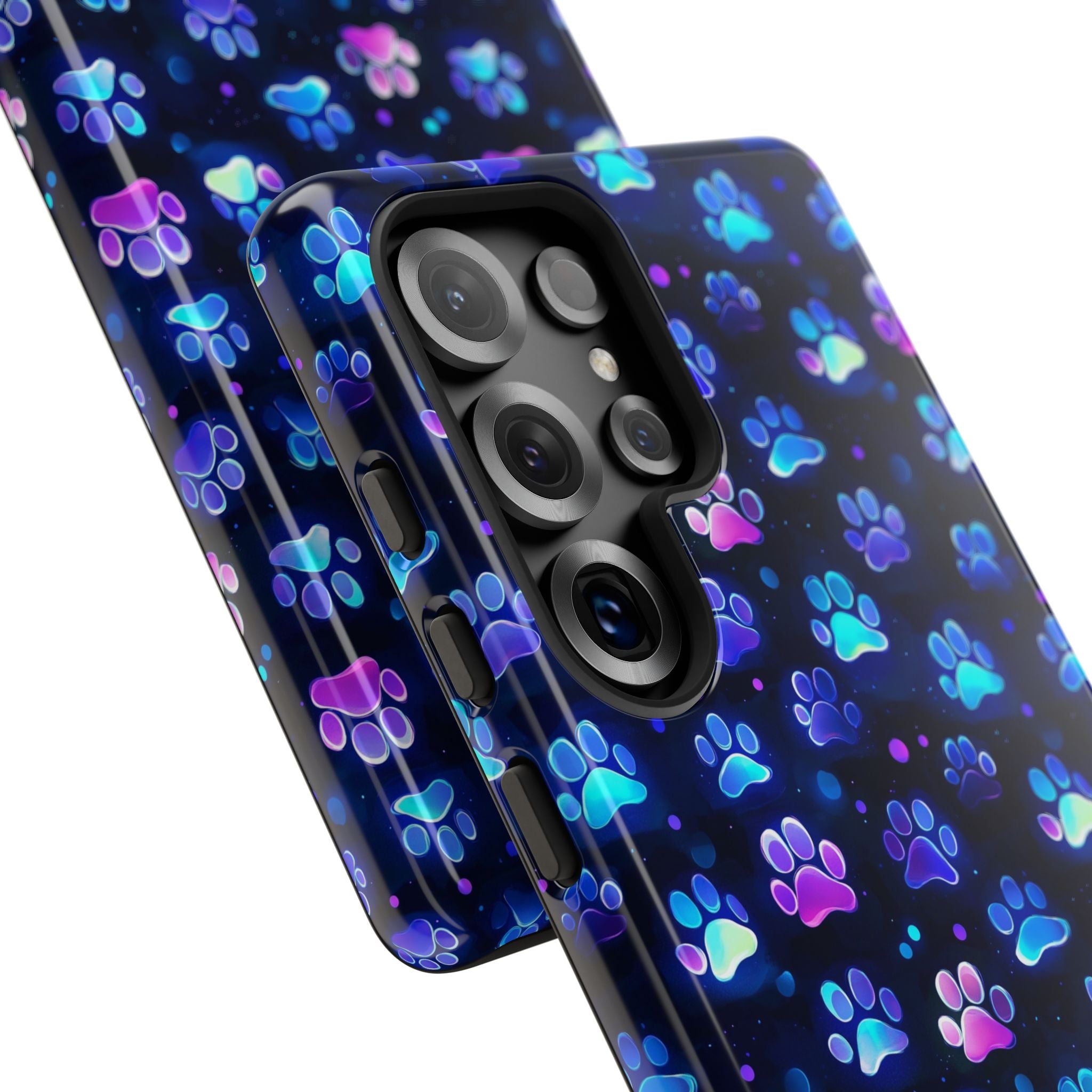 Neon Paw Print Phone Case | Tough Case