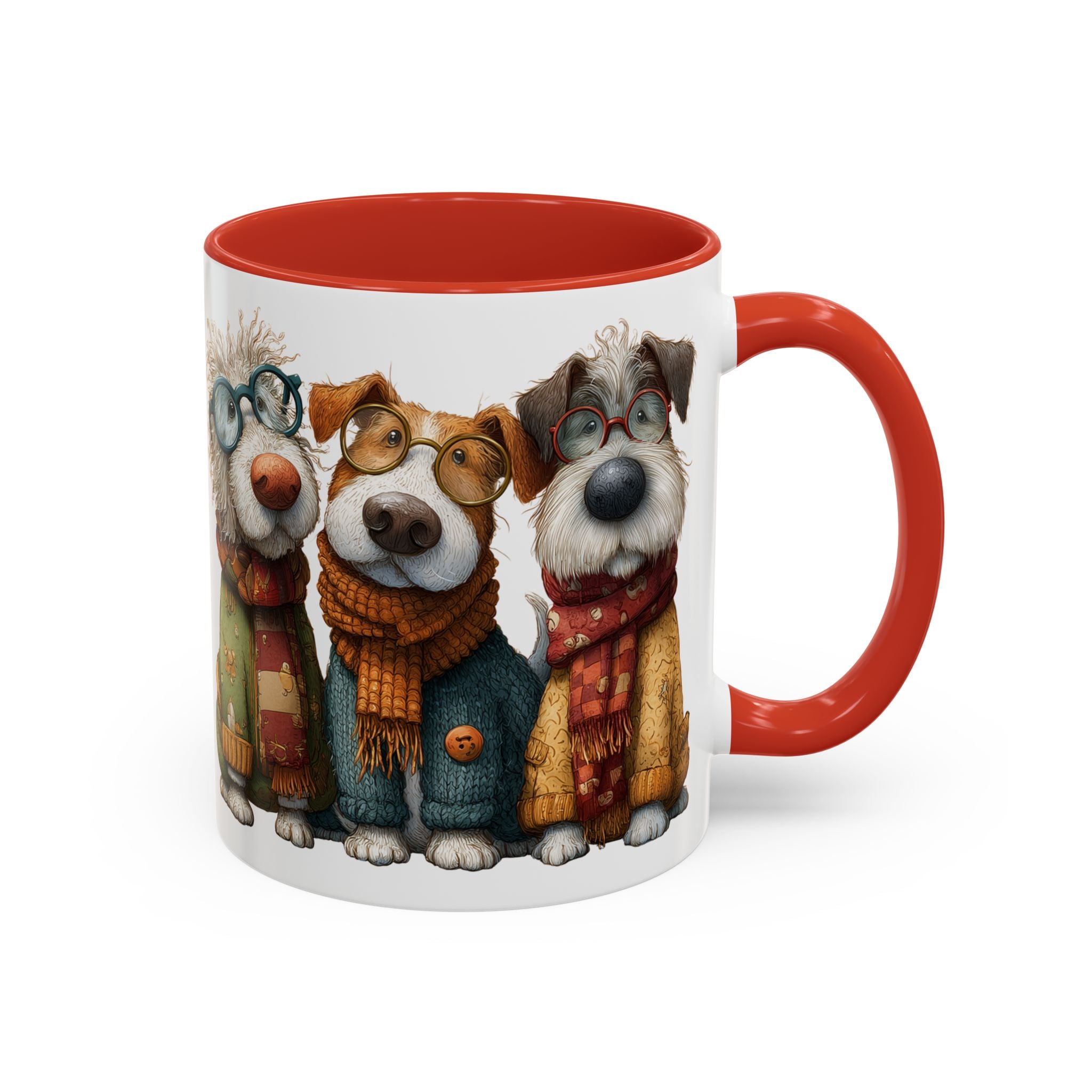 Three Cozy Dogs Mug | Accent Coffee Mug