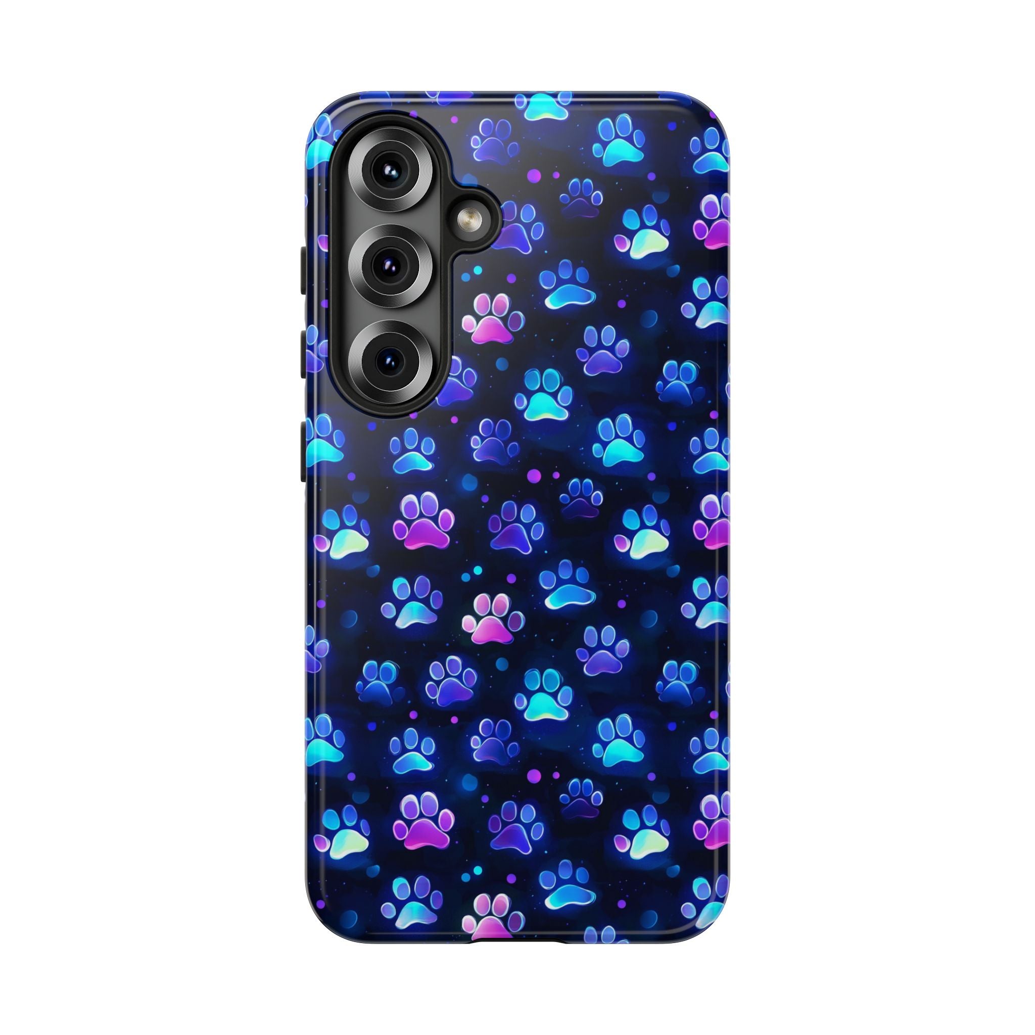 Neon Paw Print Phone Case | Tough Case