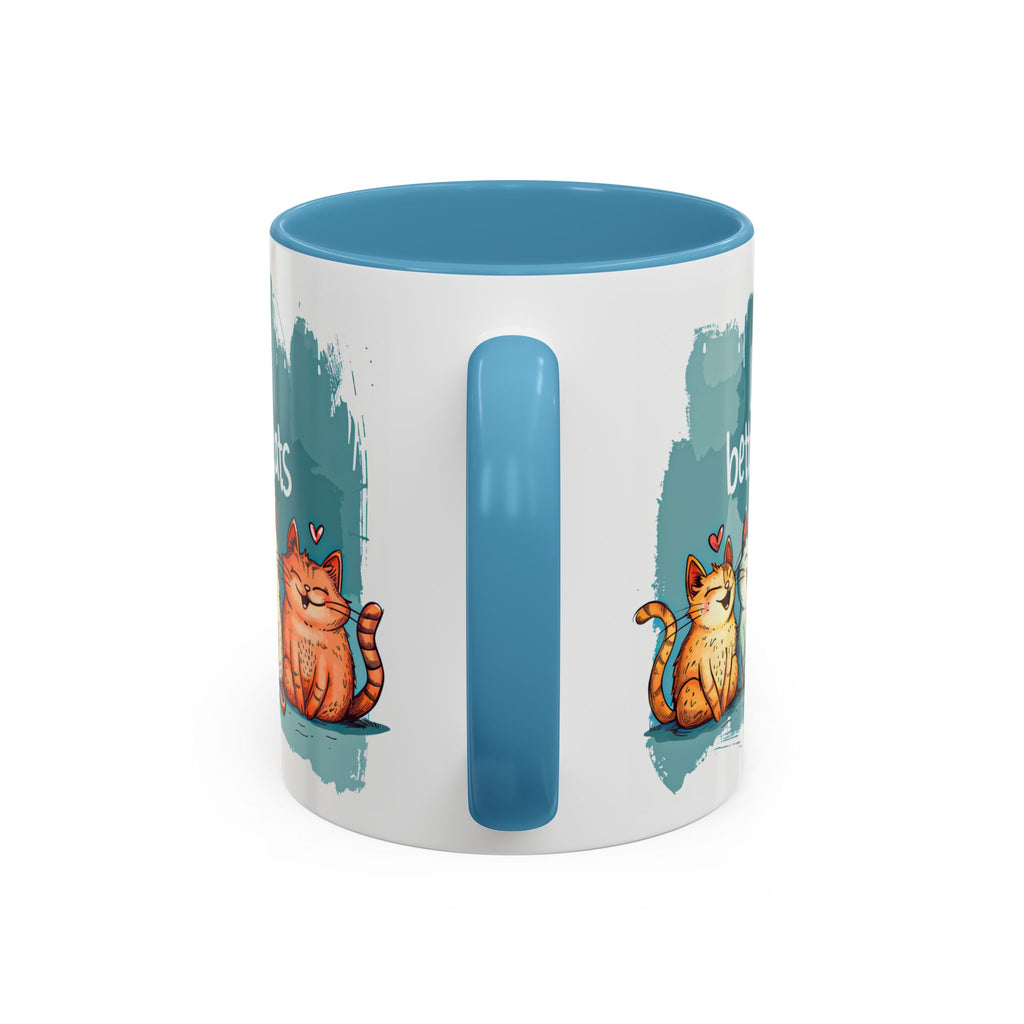 Life Is Better With Cats Coffee Mug | Accent Two-Tone Mug