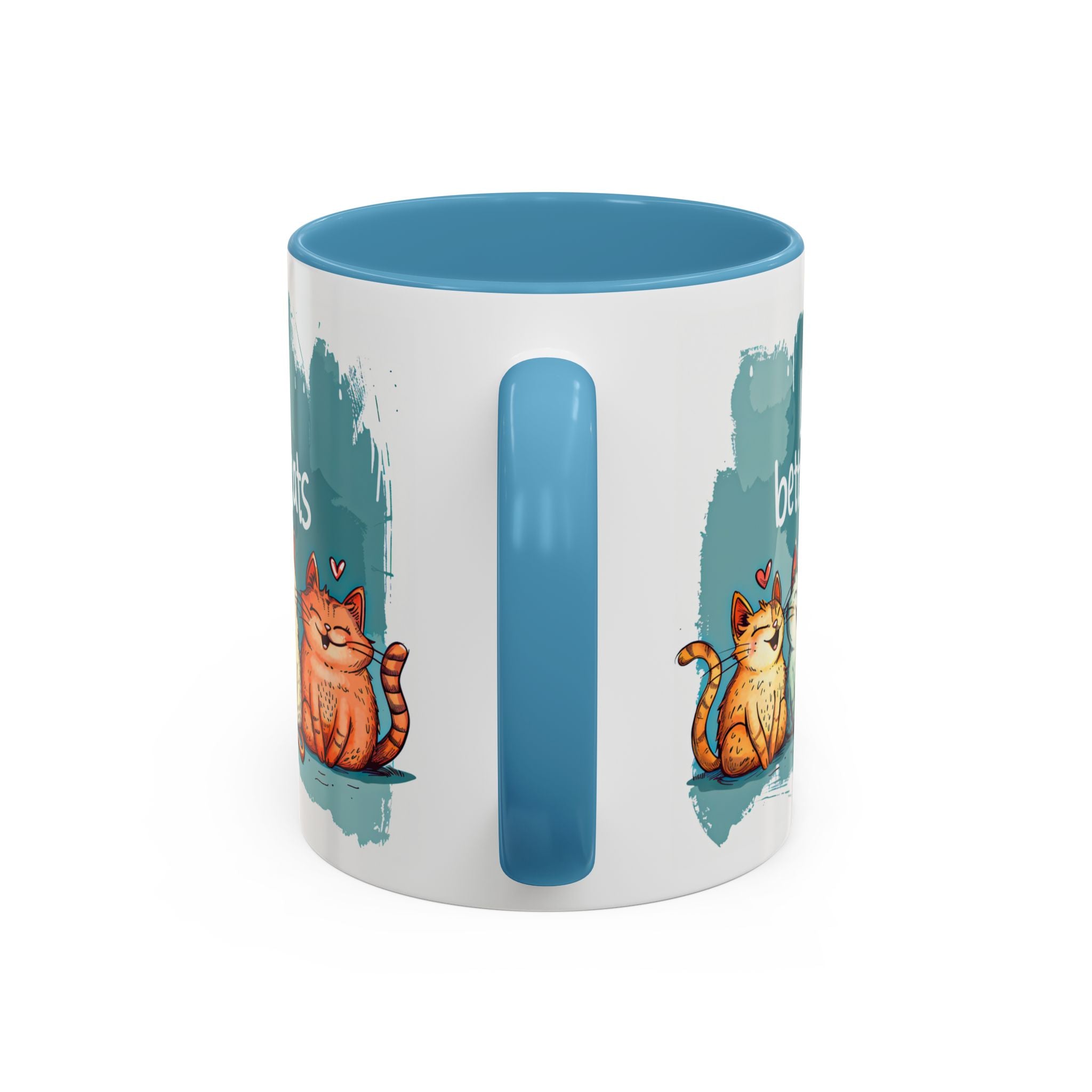 Life Is Better With Cats Coffee Mug | Accent Two-Tone Mug