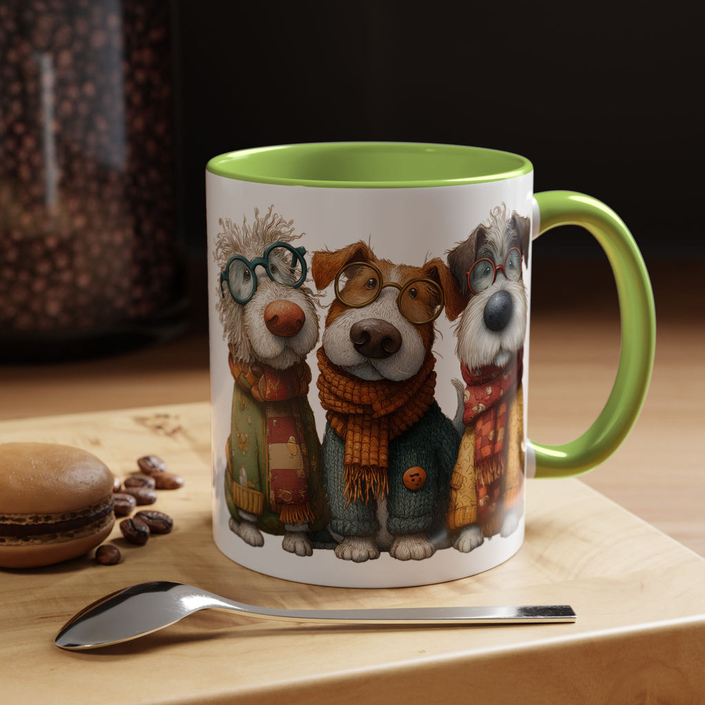 Three Cozy Dogs Mug | Accent Coffee Mug