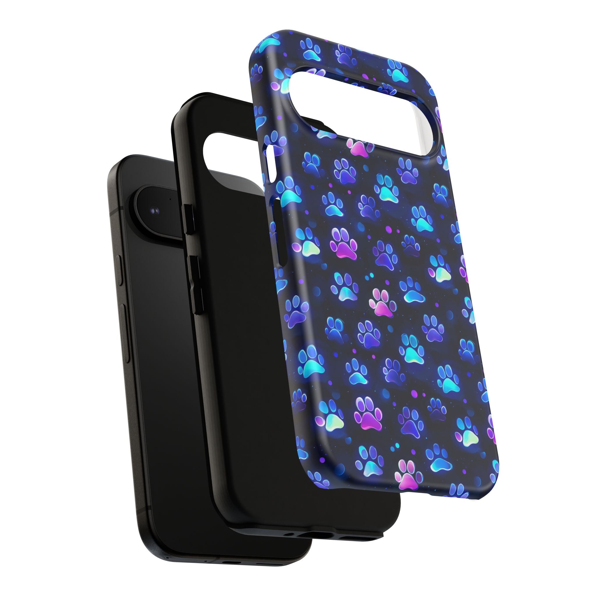 Neon Paw Print Phone Case | Tough Case