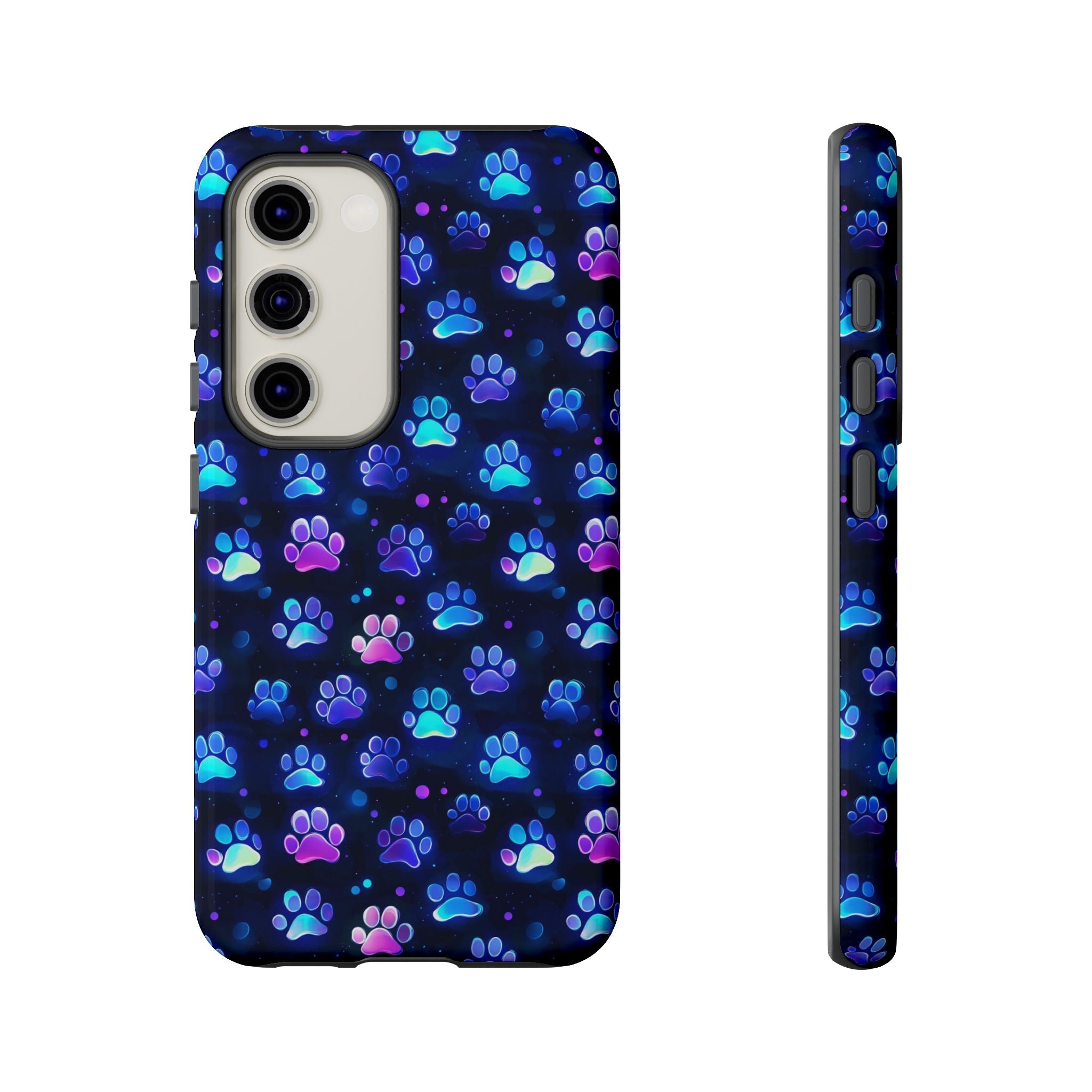 Neon Paw Print Phone Case | Tough Case