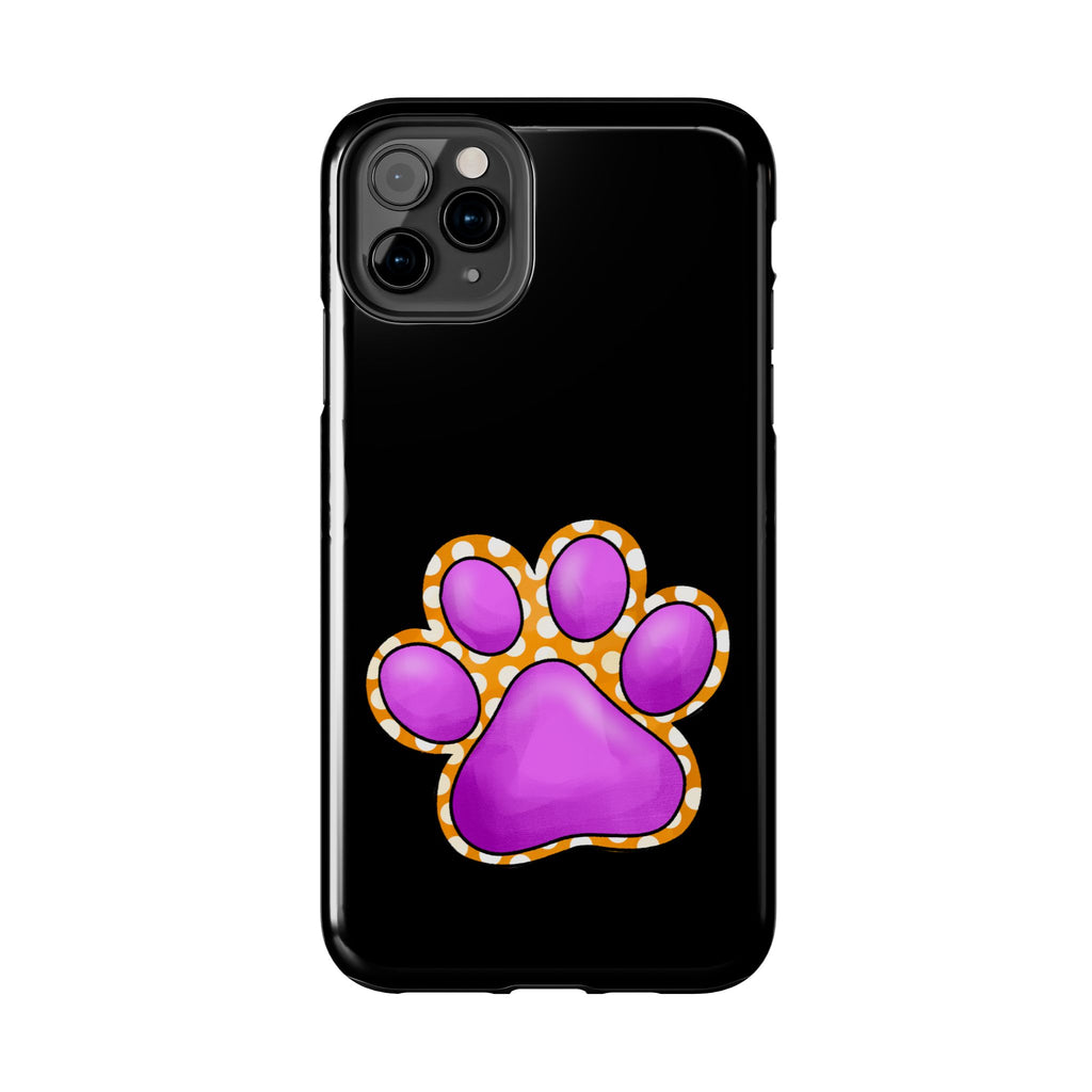 Purple Paw Print Phone Case | Cute Pet Paw iPhone Cover